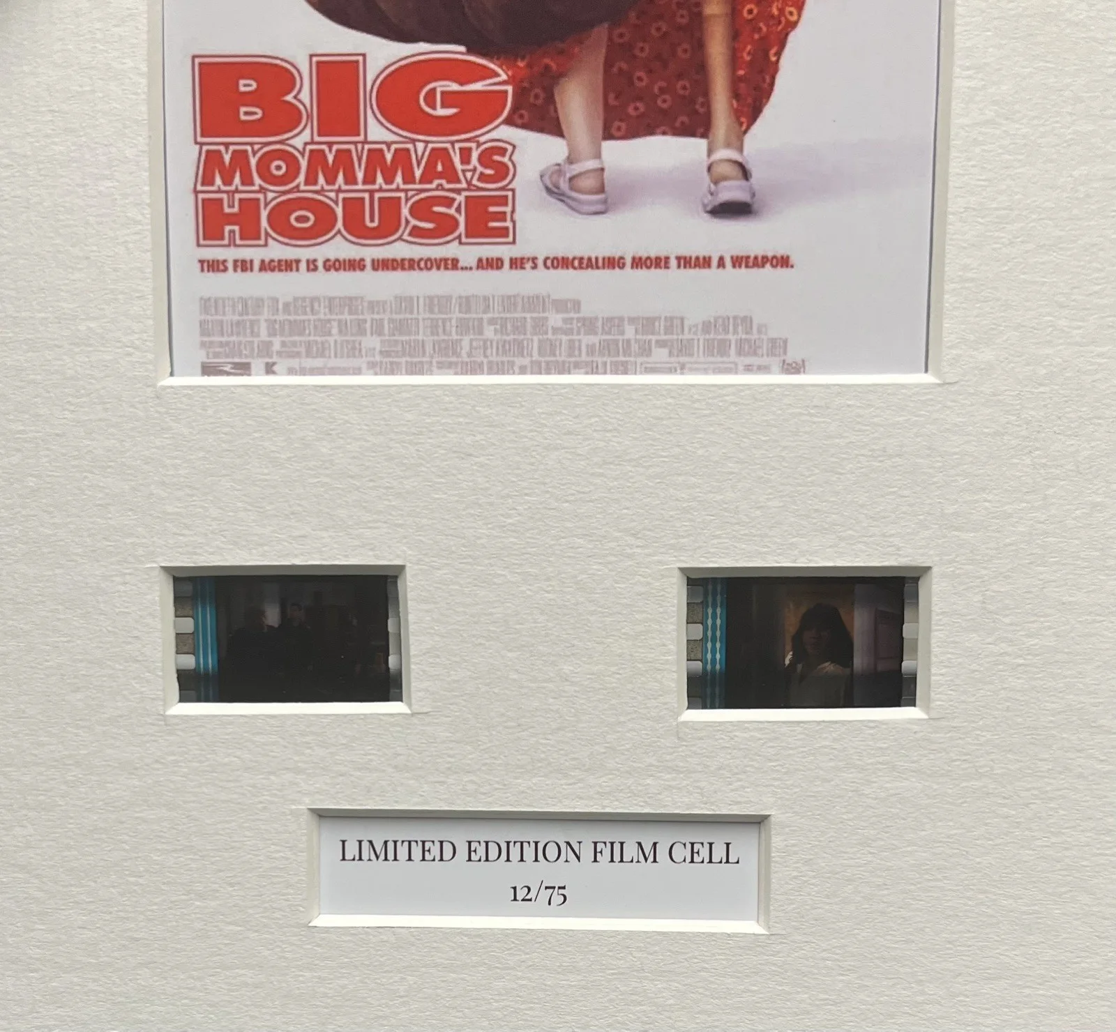 BIG MOMMA’S HOUSE . 35mm Film Cell Mounted Display, image 3