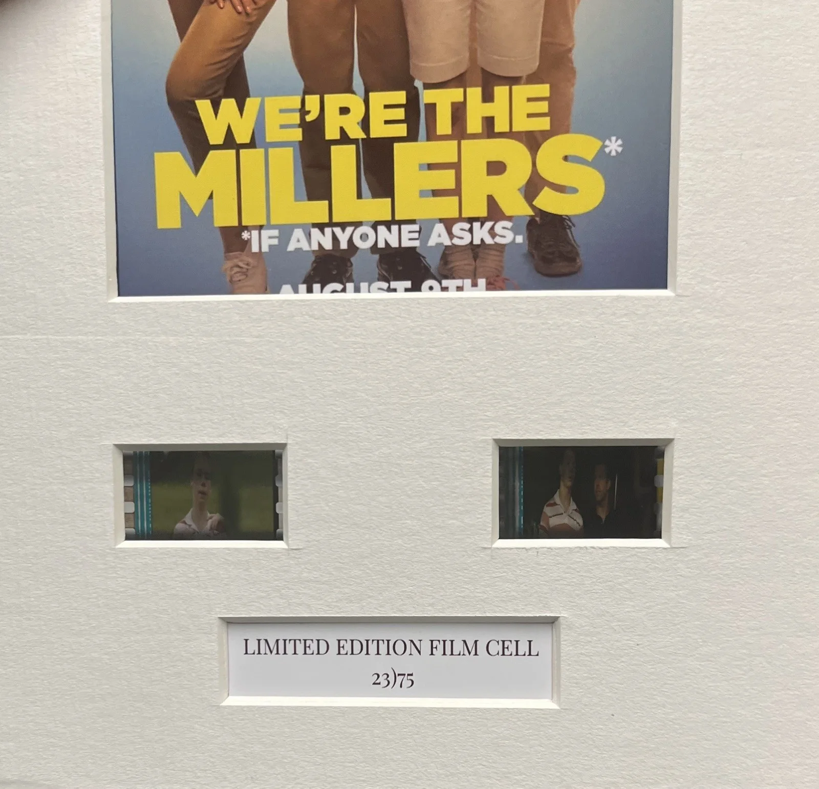 WE’RE THE MILLERS. . 35mm Film Cell Mounted Display, изображение 3