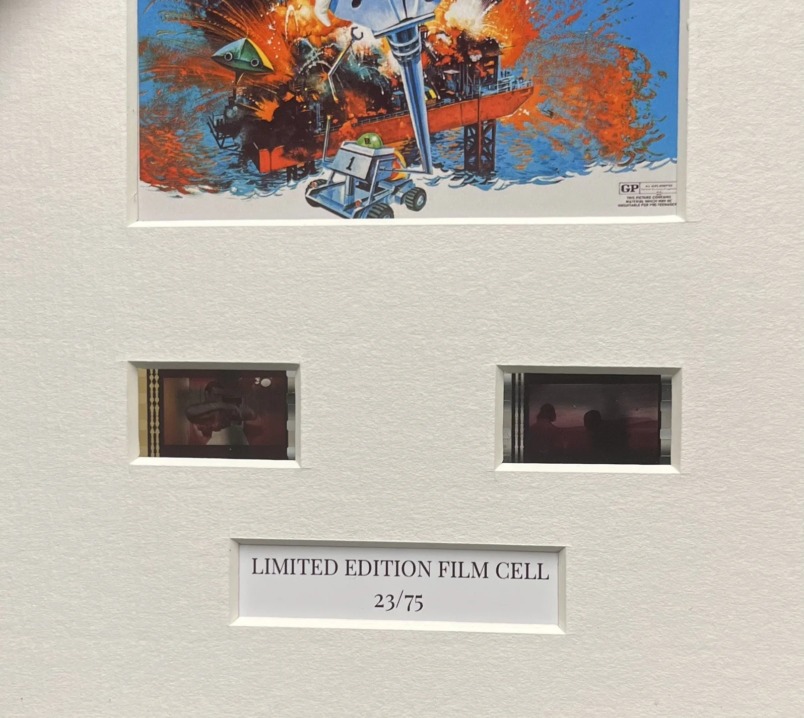 DIAMONDS ARE FOREVER 007. Sean Connery . . 35mm Film Cell Mounted Display, изображение 3