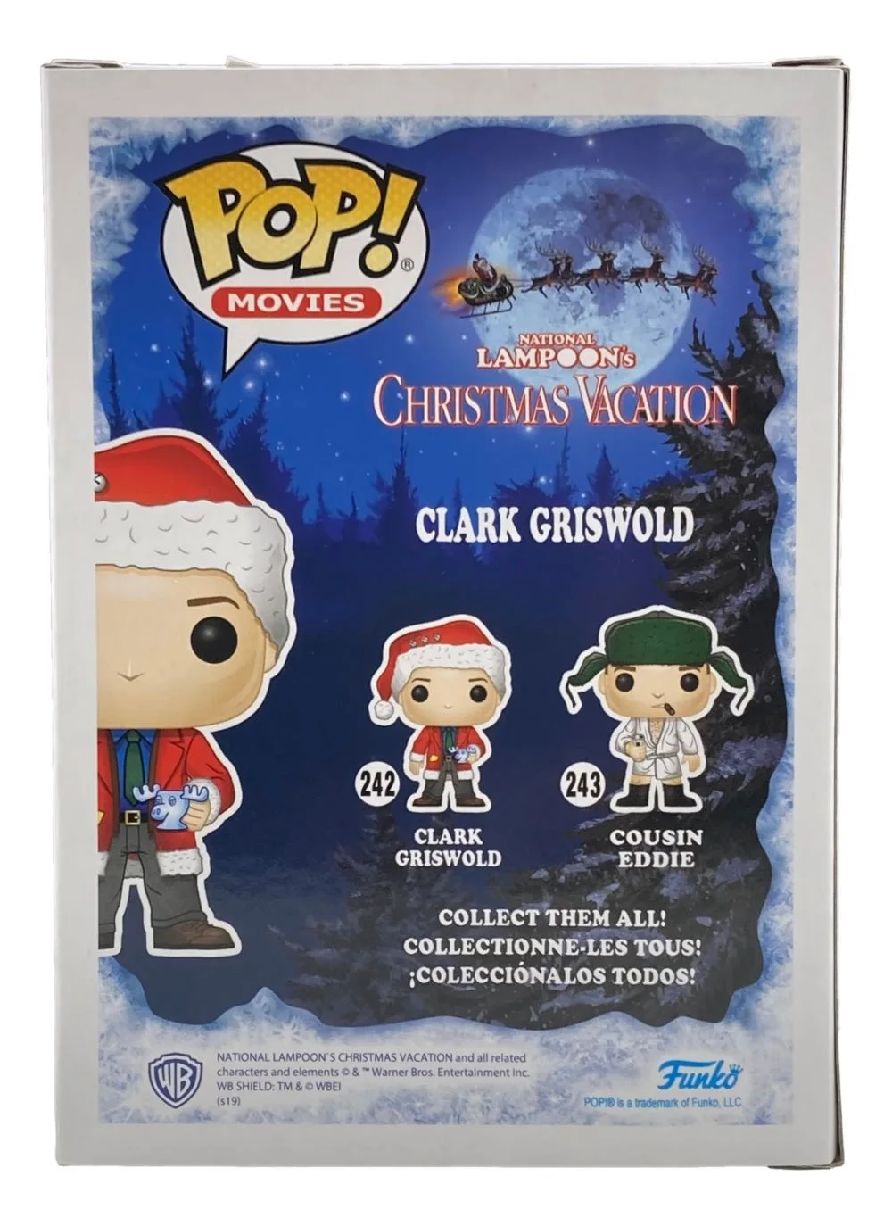 Chevy Chase — Chevy Chase Signed In Red National Lampoon Christmas Vacation Funko Pop #242 BAS, image 3