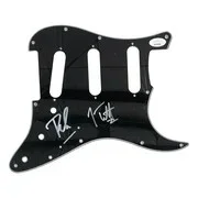 Joe Elliott — Joe Elliott Phil Collen Def Leppard Signed Black Guitar Pick Guard JSA ITP, изображение 5
