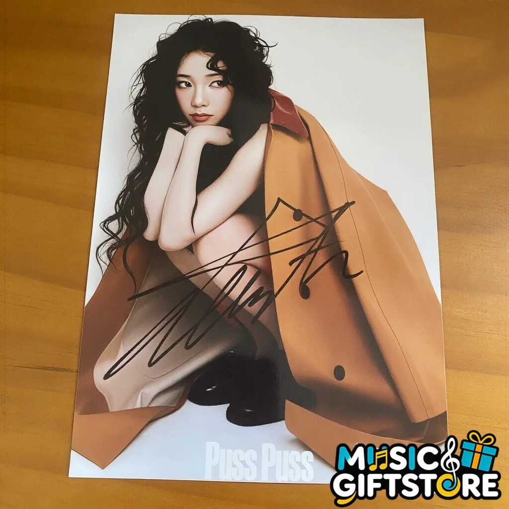 aespa Winter Autographed Signed Photo K-POP Collection 4*6 2025A #MUGS, изображение 4