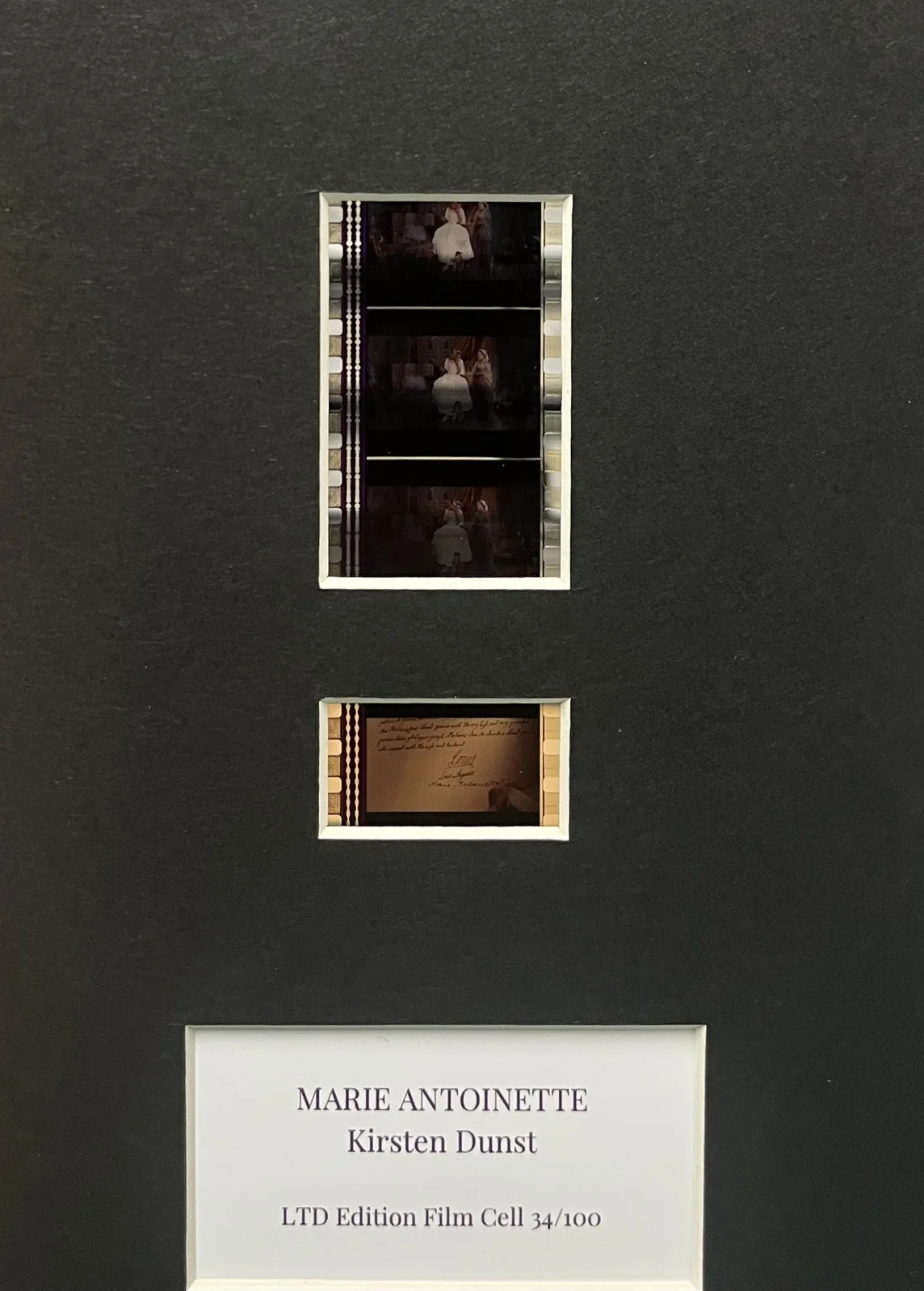 MARIE ANTOINETTE. 35mm Film Cell Mounted Display, image 3