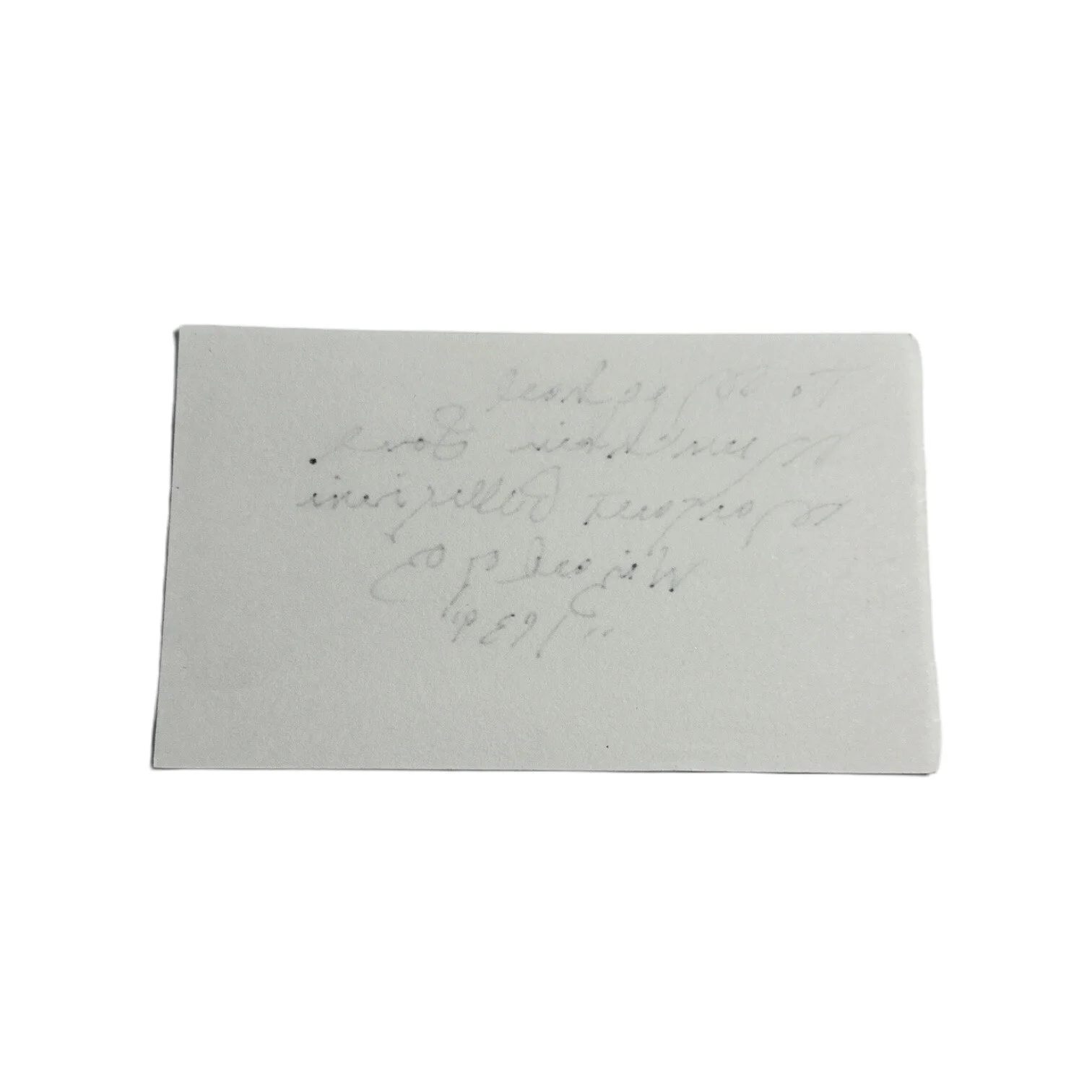 Margaret Pellegrini — Margaret Pellegrini (d. 2013) Autograph Signed 3x5 Index Card Wizard Oz Munchkin, изображение 2