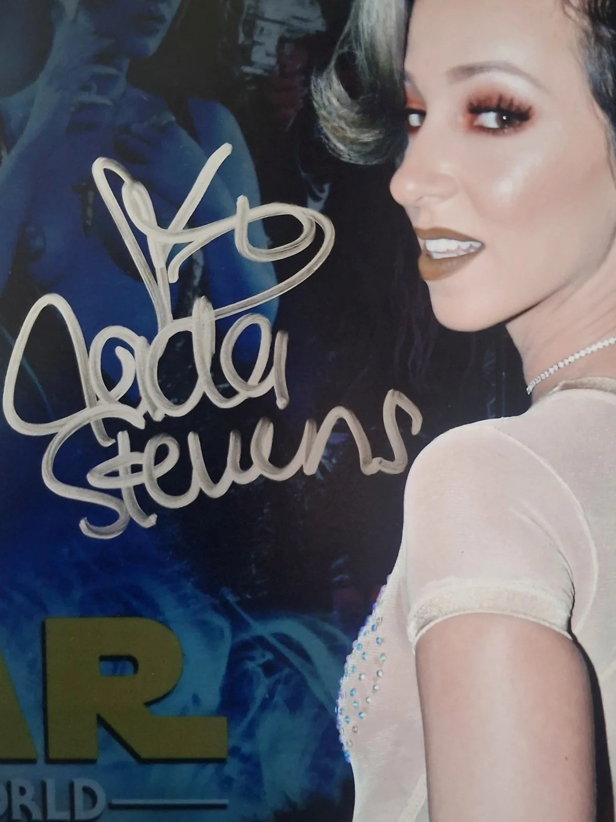JADA STEVENS Signed 8x12" PHOTO #7 - Cheeky, image 2