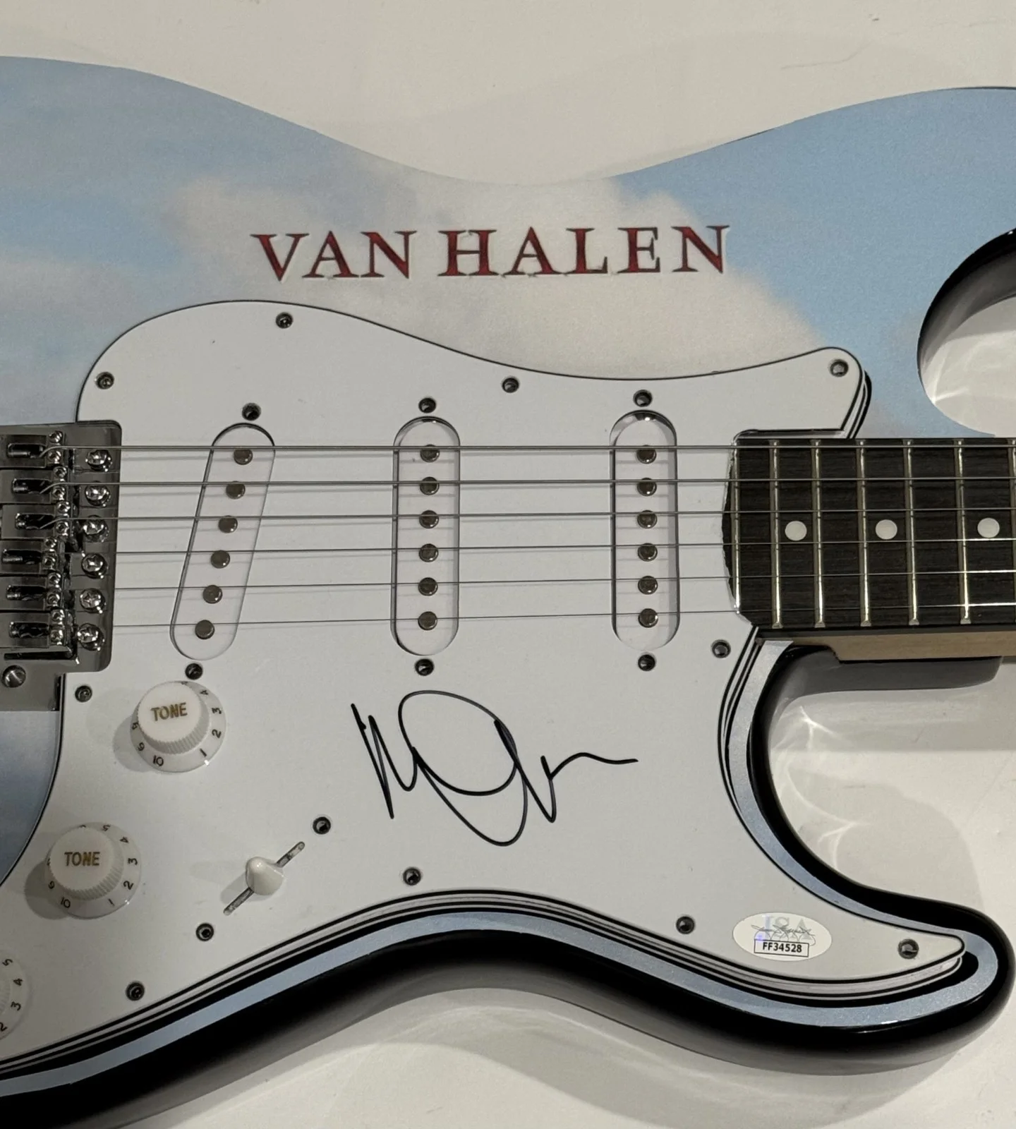 MICHAEL ANTHONY SIGNED CUSTOM VAN HALEN 1984 ELECTRIC GUITAR JSA COA, image 2