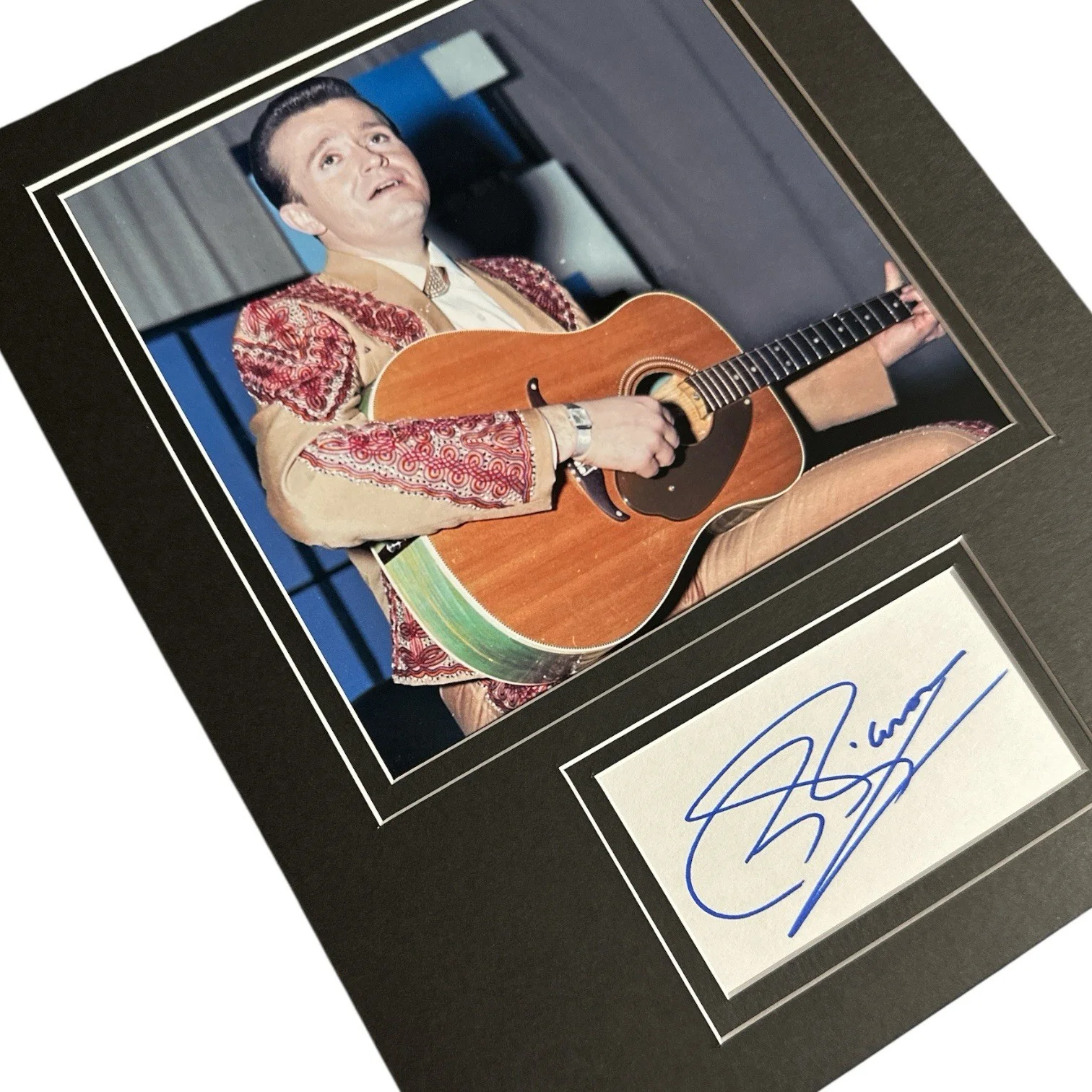 Bill Anderson Autograph Signed 11x14” FRAME READY Photo & Index Card! Opry Star!, изображение 4