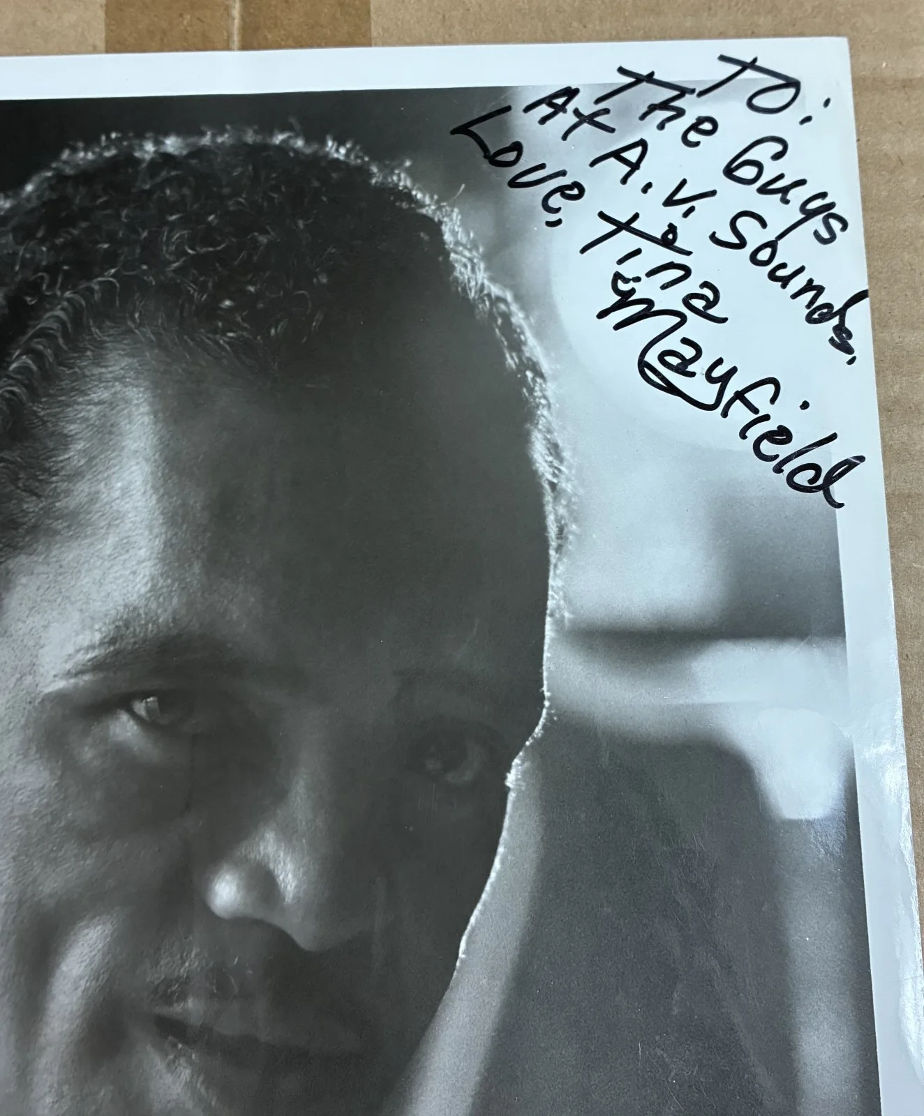 Percy Mayfield Press Photo Signed by Tina Mayfield Funk Soul R&B Promo Photo, изображение 4