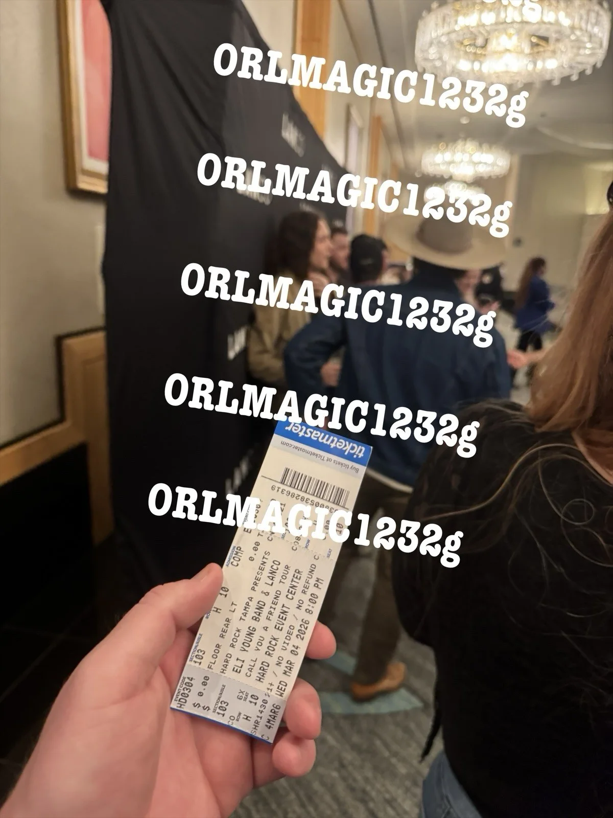 LANCO Signed Ticket Stub 2026 Country Music Band Nashville Auto Of All 5 Proof, изображение 3