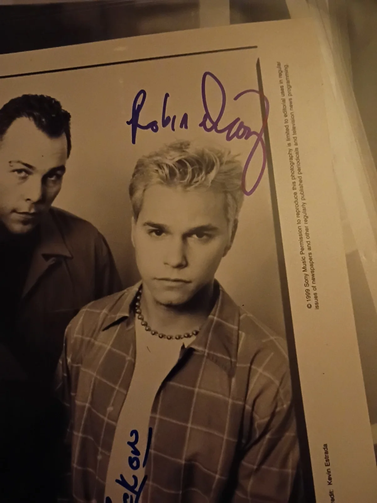 Liars Inc. Signed 8x10 band promo photo Columbia Records, изображение 3