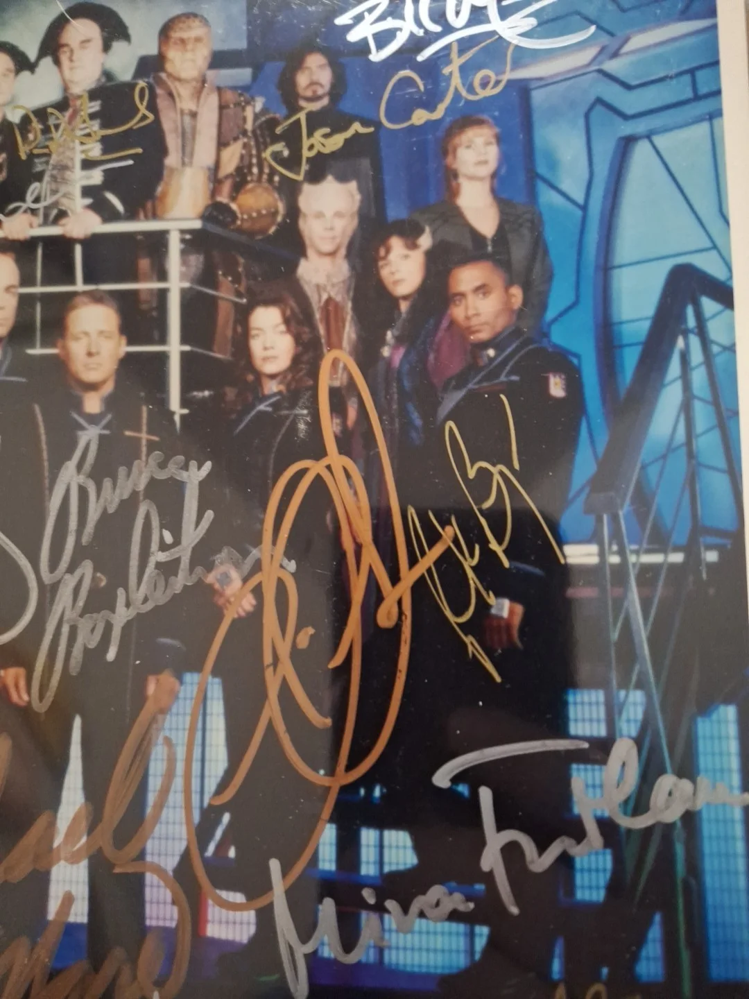 cast — Babylon 5 Signed 8x10 Cast Photo 13 Signatures Dec O'Hare, Furlan, Doyle, Furst, изображение 2
