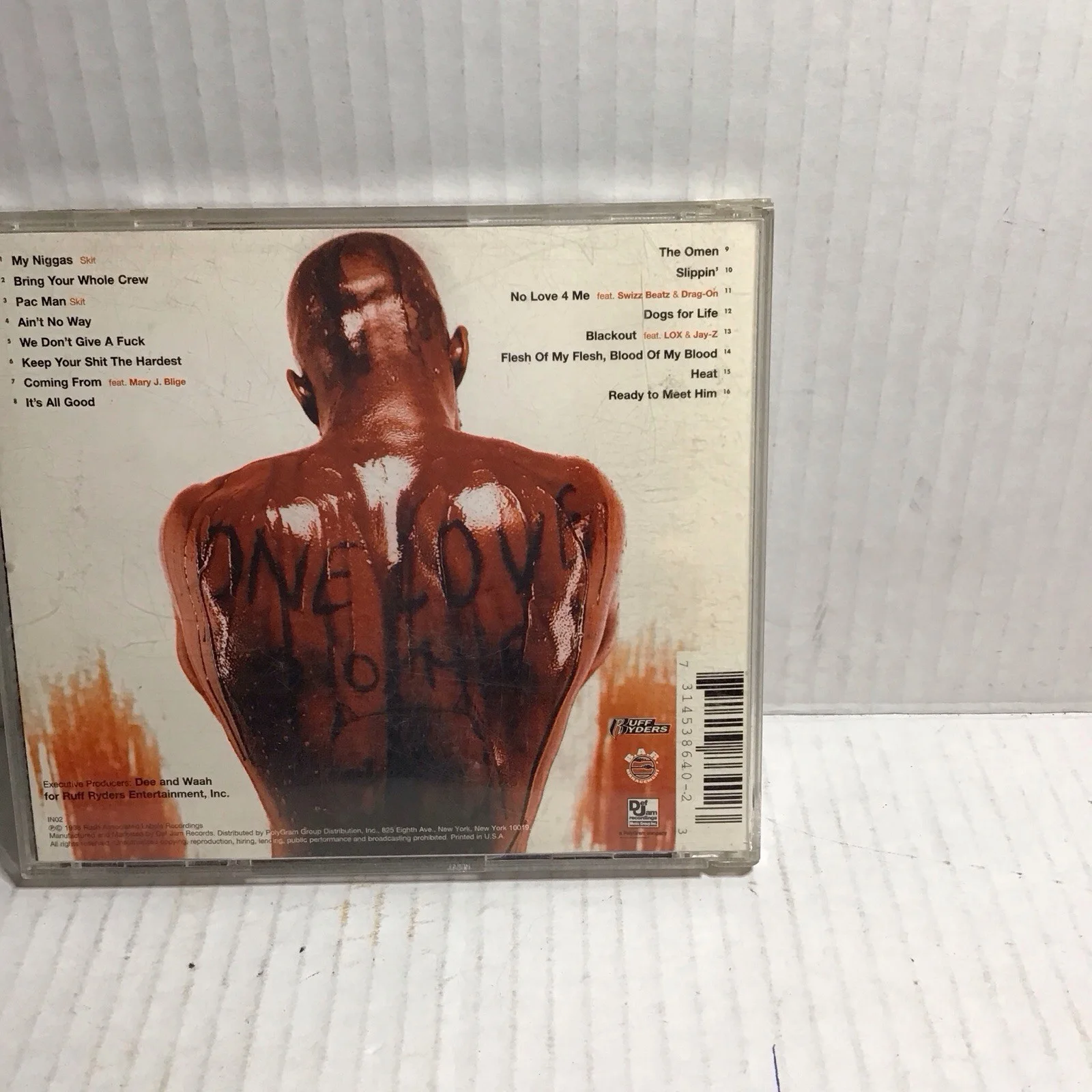 DMX Flesh And Blood Of My Blood Just The Album Cover Only, No CD ; Case Only, изображение 3