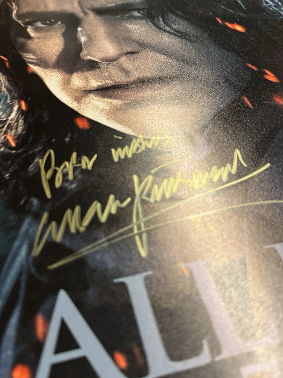 Signed Inkjet Print - Alan Rickman - Harry Potter "It All Ends" 11x16" COA, изображение 2