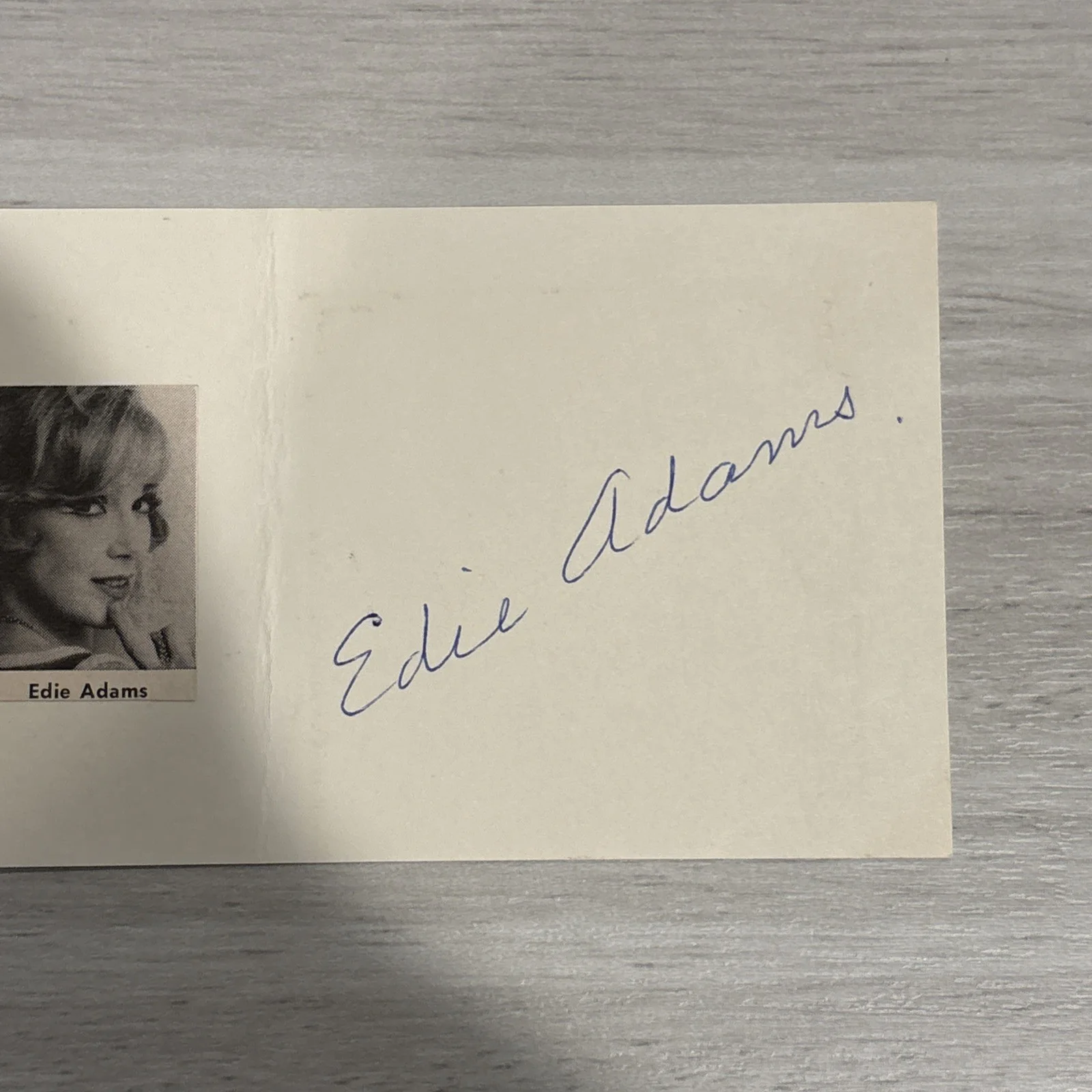 ACTRESS SIGNED / AUTOGRAPH INDEX CARD: EDIE ADAMS, THE HONEY POT, THE APARTMENT, изображение 2