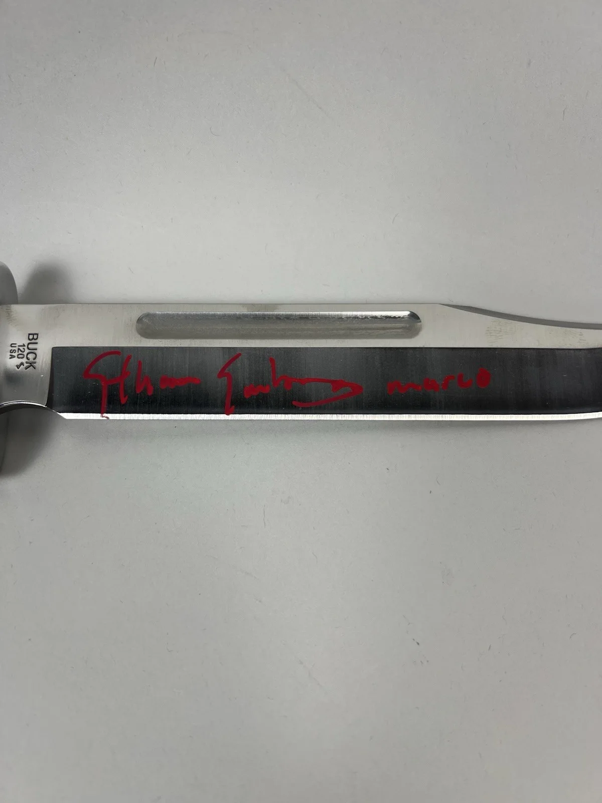 Ethan Embry — Ethan Embry Signed Buck 120 Knife Scream 7 w/ JSA WITNESS COA, image 3