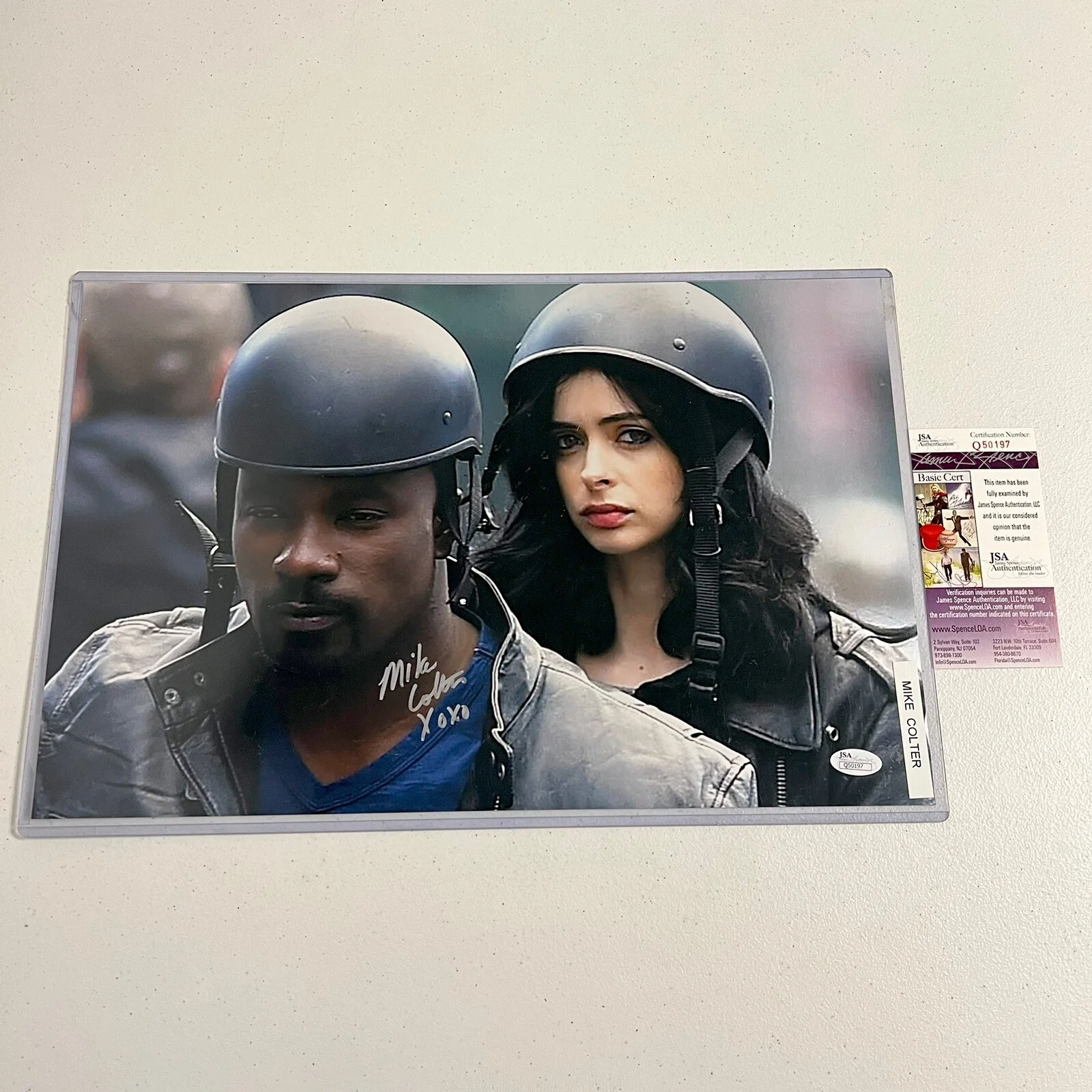 Mike Colter — Mike Colter Signed Autographed 11x17 Metallic Print Photo Luke Cage JSA Evil