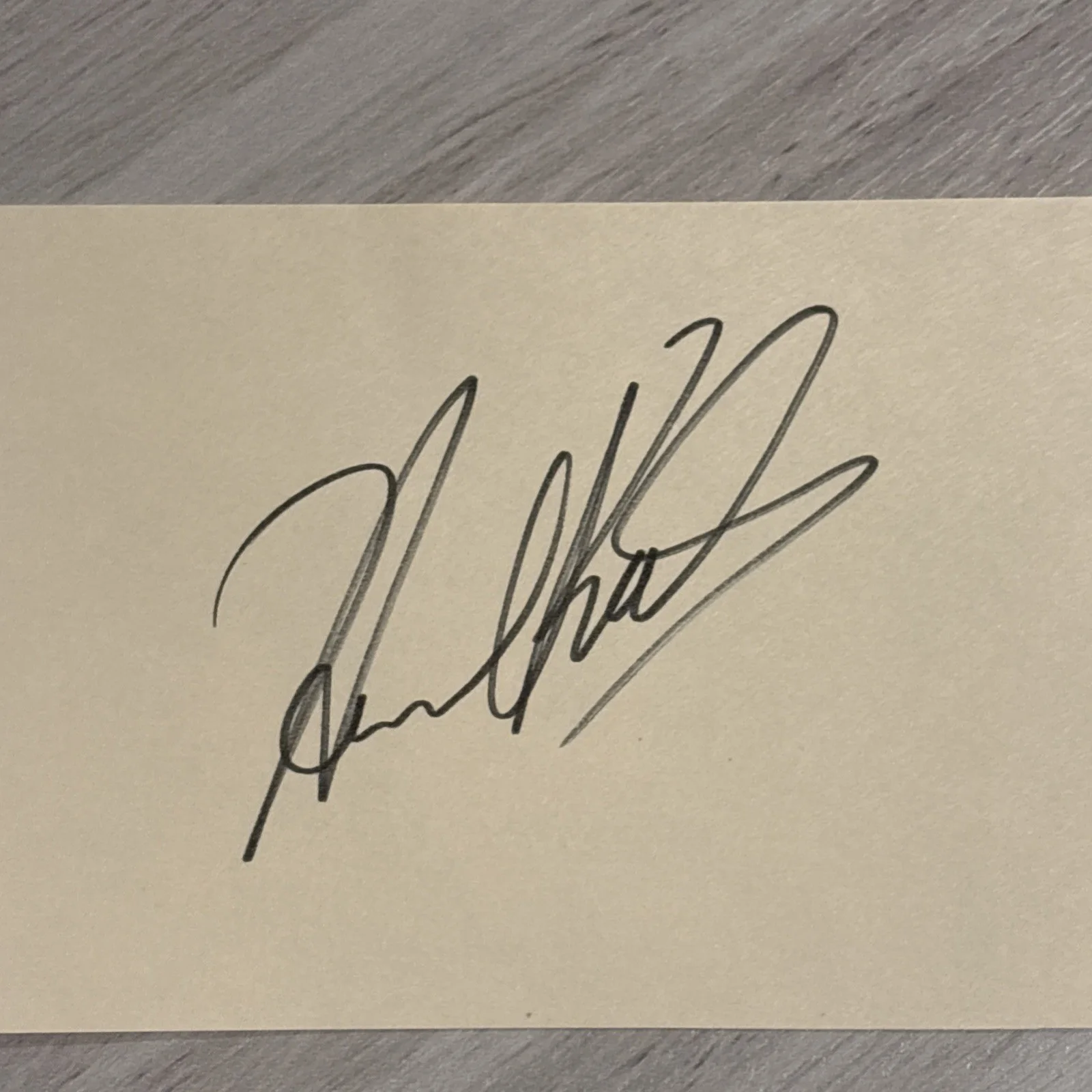 Howard Keel — Howard Keel Hand Signed 3x5 Cut Index Card, image 2