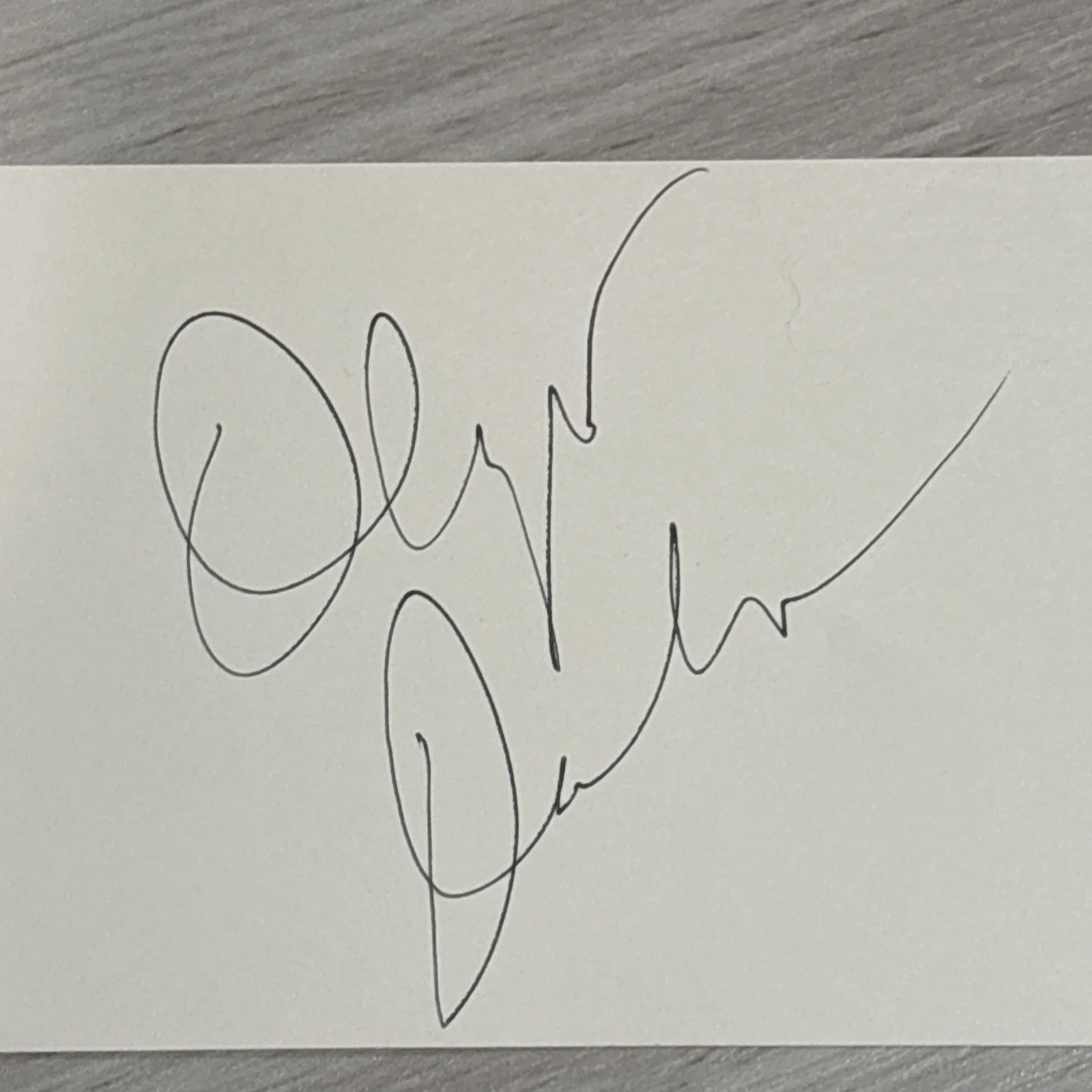 Olympia Dukakis hand signed 3x5 Index card-Oscar Winning Actress- AUTHENTIC, изображение 2