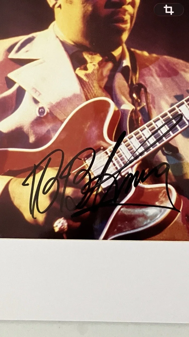 B B KING SIGNED/AUTOGRAPHED 8x10 PHOTO WITH COA, image 2