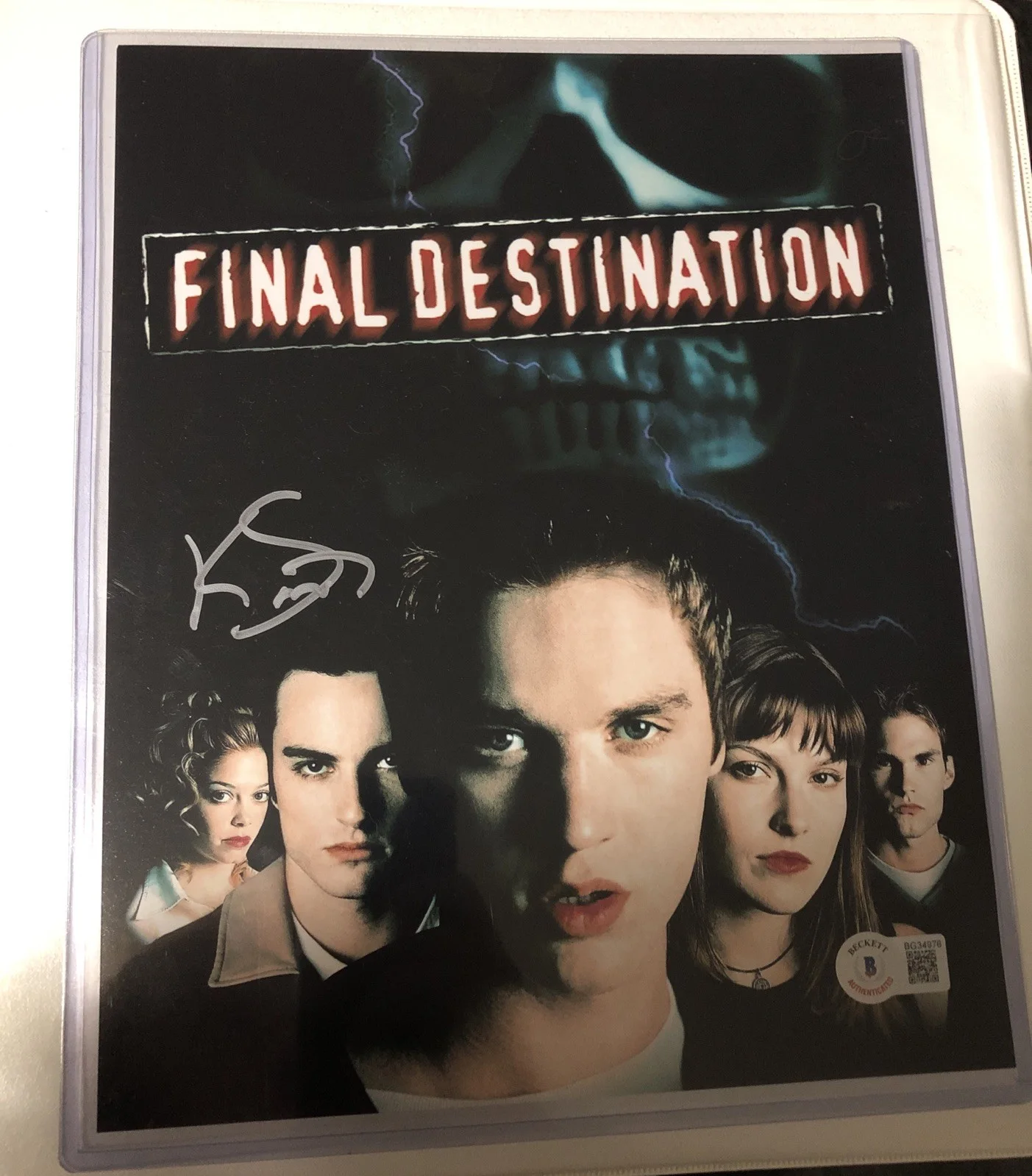 KERR SMITH — Kerr Smith autographed signed Final Destination 8x10 photo Beckett COA Horror