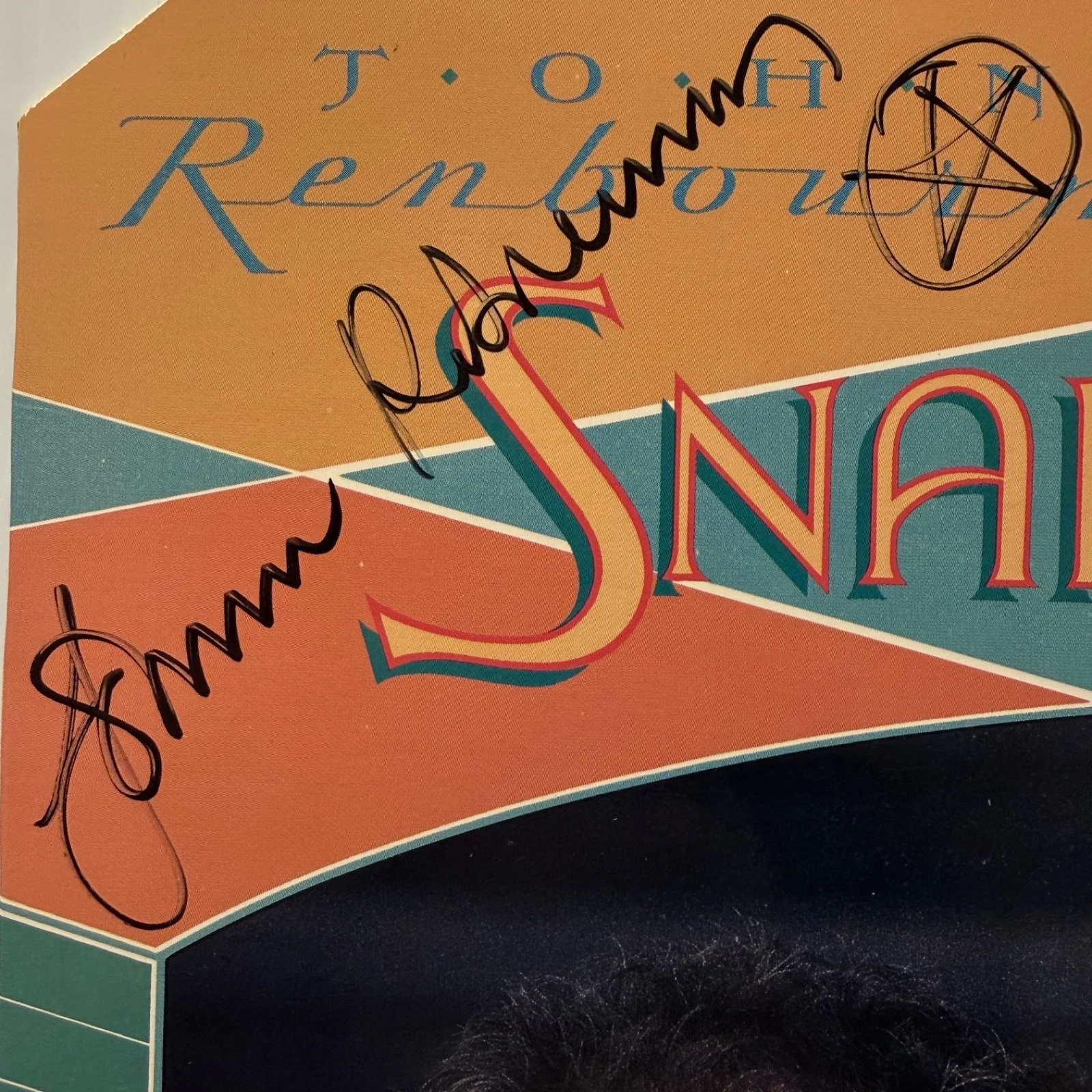 AUTOGRAPHED - JOHN RENBOURNE / STEFAN GROSSMAN "Snap A Little Owl" VINYL LP NM, image 3
