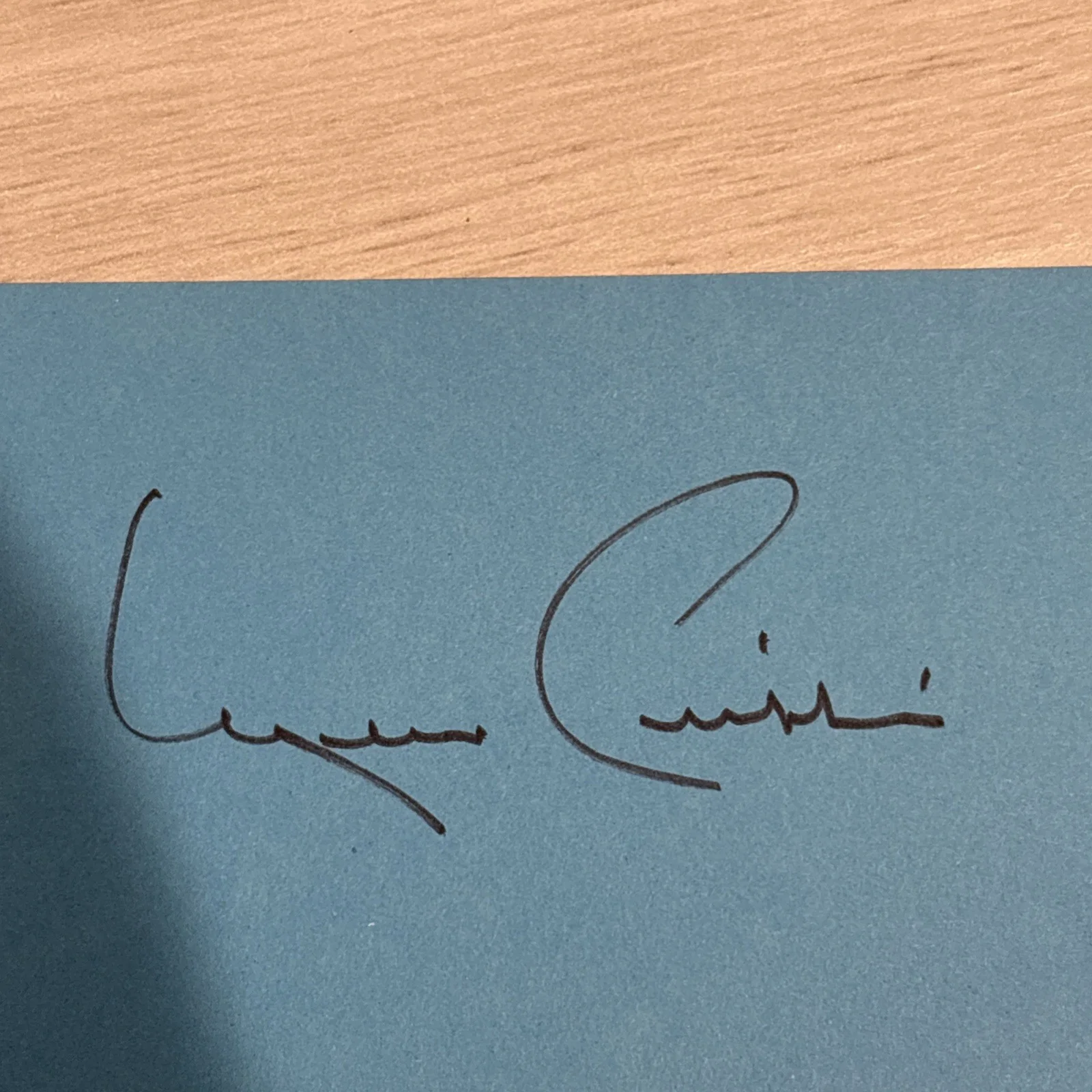 Merv Griffin TV Star Genuine Autographed Signed Card, image 2