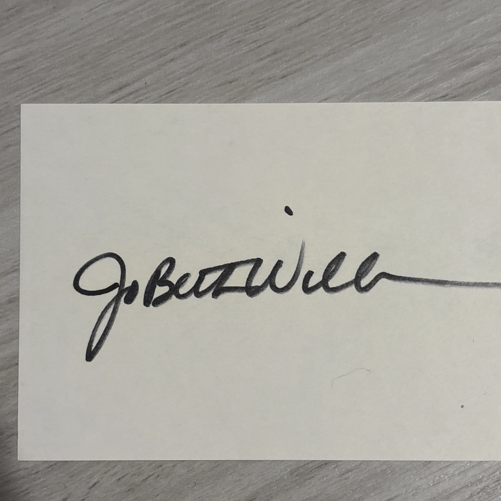 JOBETH WILLIAMS — JOBETH WILLIAMS "POLTERGEIST" SIGNED AUTOGRAPHED 3X5 INDEX CARD KB#94, изображение 2