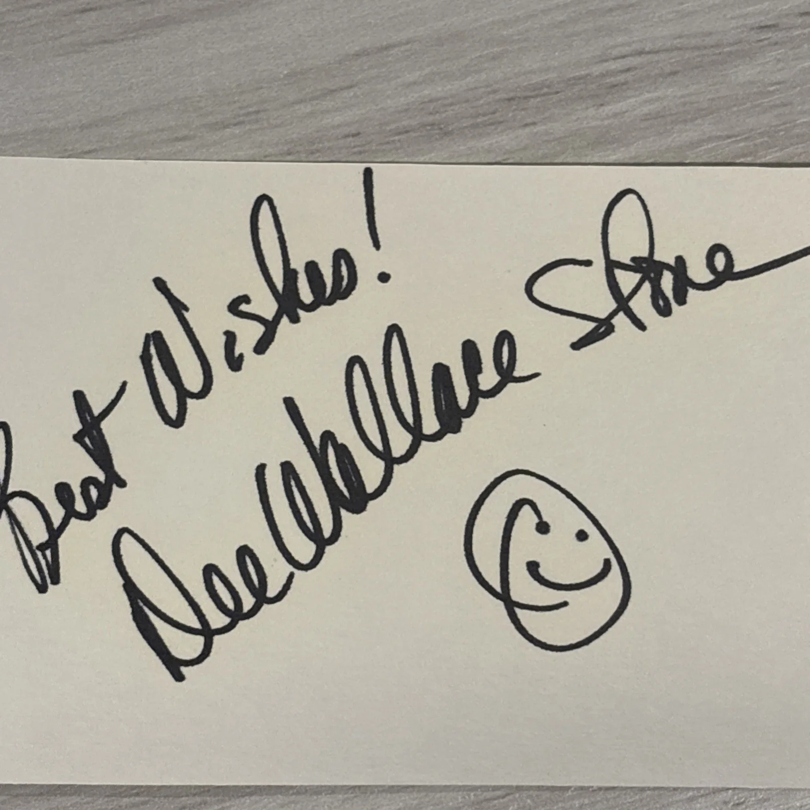 Dee Wallace Stone Signed 3x5 Index Card Autographed Signature Actress E.T., image 2