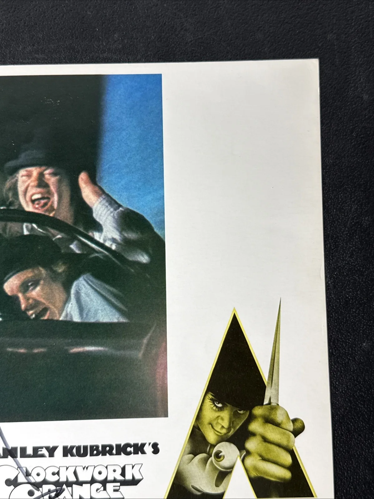 MALCOLM McDOWELL — Signed A Clockwork Orange Lobby Card Malcolm McDowell Stanley Kubrick 1972, image 3