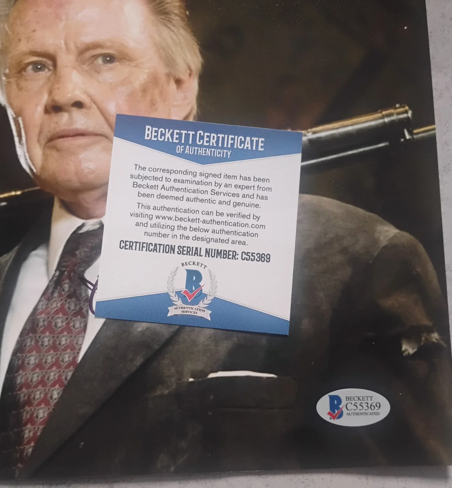 Jon Voight Hand Signed Autograph 8x10 Photo BAS COA Transformers NO US TARIFFS, image 4