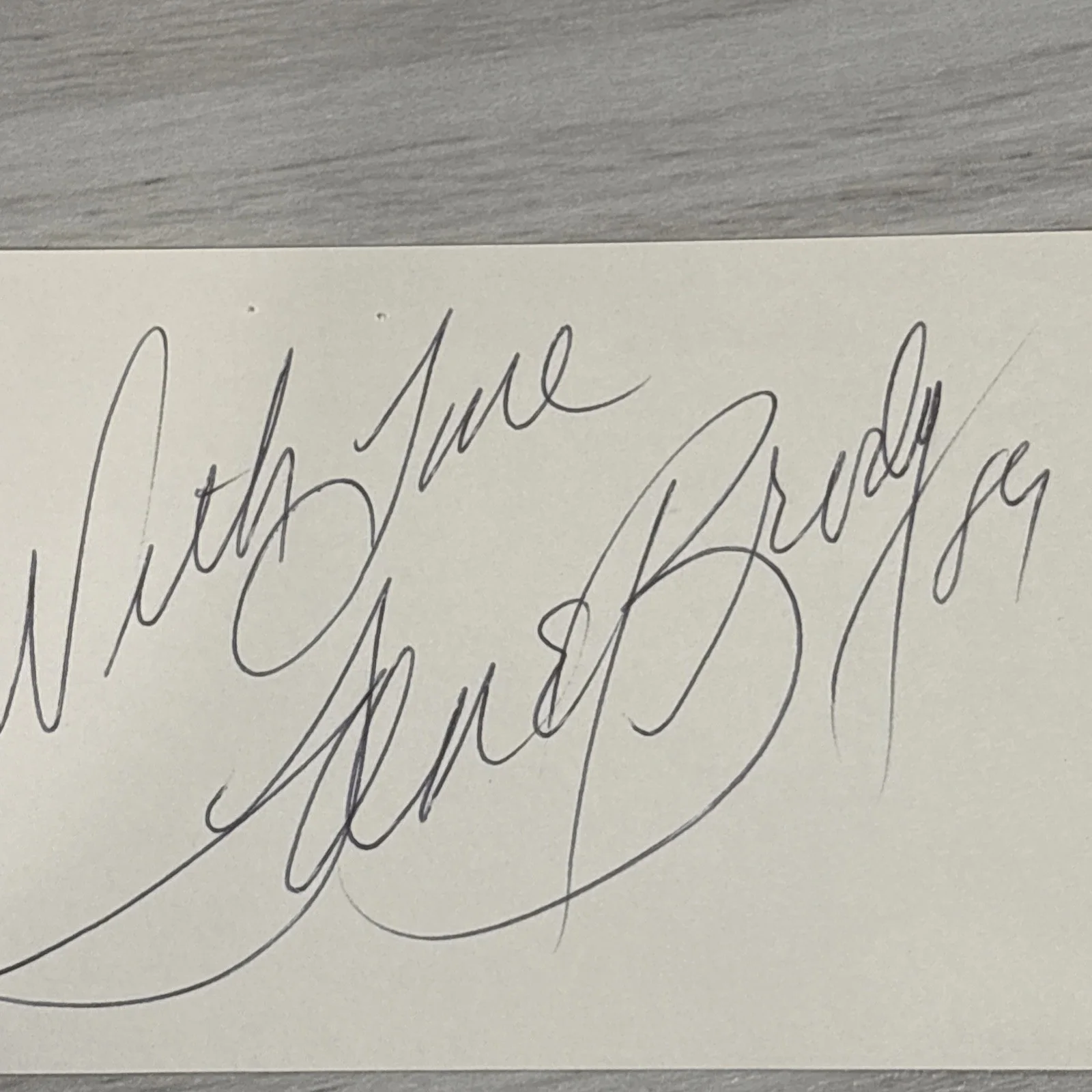 LANE BRODY "THE YELLOW ROSE" COUNTRY MUSIC SINGER SIGNED CARD AUTOGRAPH, изображение 2