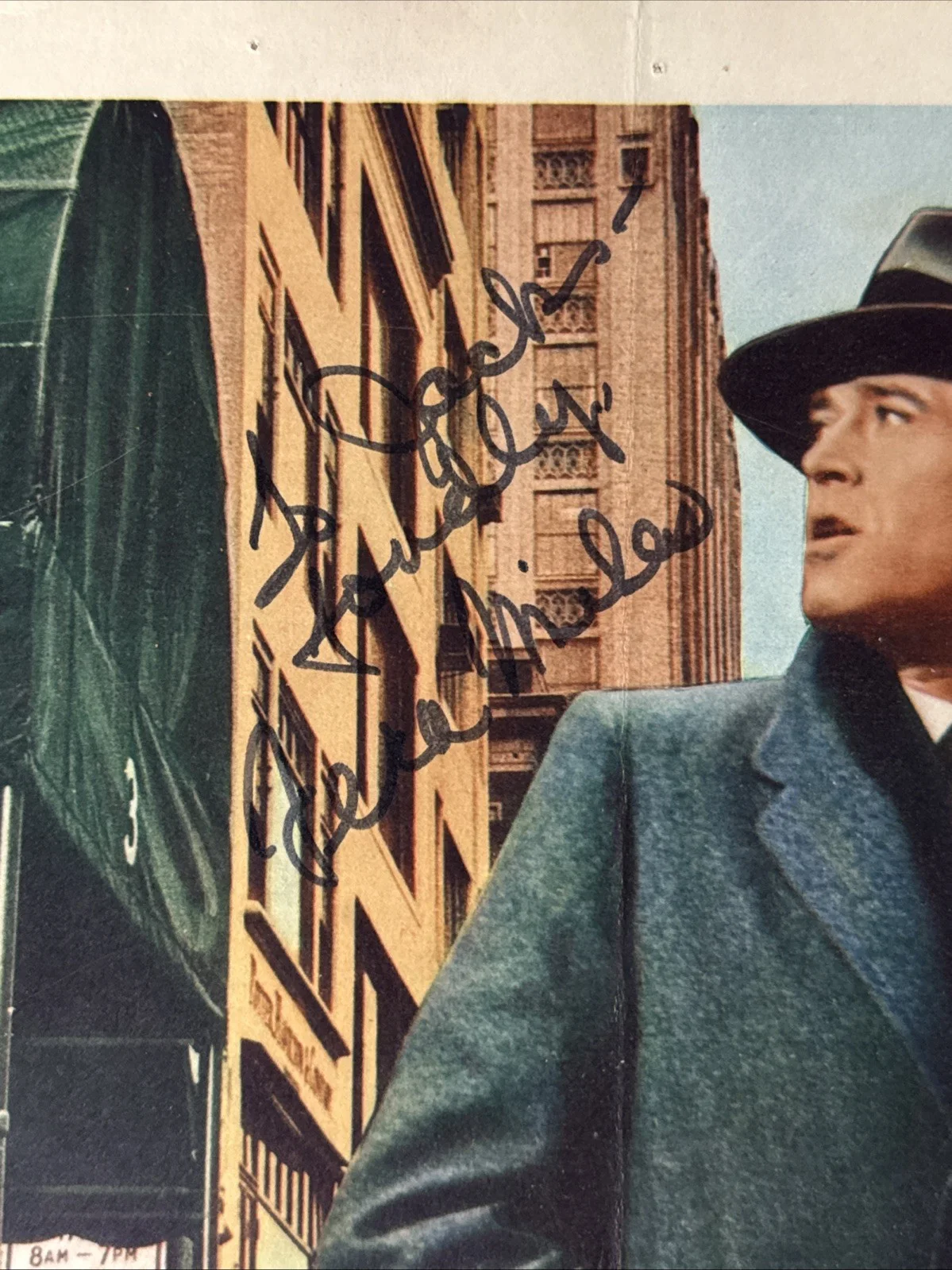 Vera Miles — 1956 The Wrong Man Lobby Card Signed Henry Fonda Alfred Hitchcock Film 11x14, изображение 5