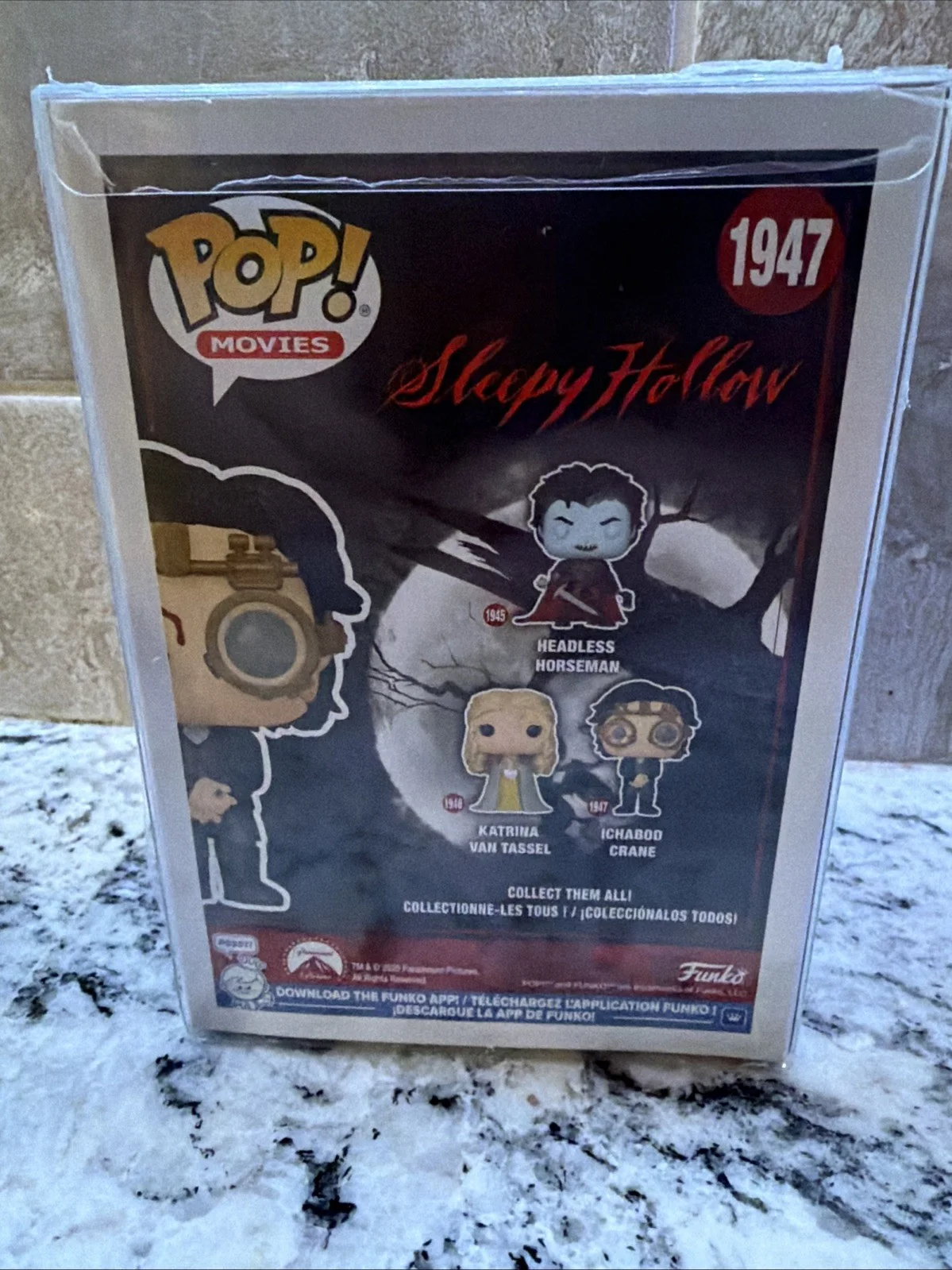 Johnny Depp — Johnny Depp Hand Signed Ichabod Crane Sleepy Hollow Funko Pop 1947 W/ COA, изображение 2