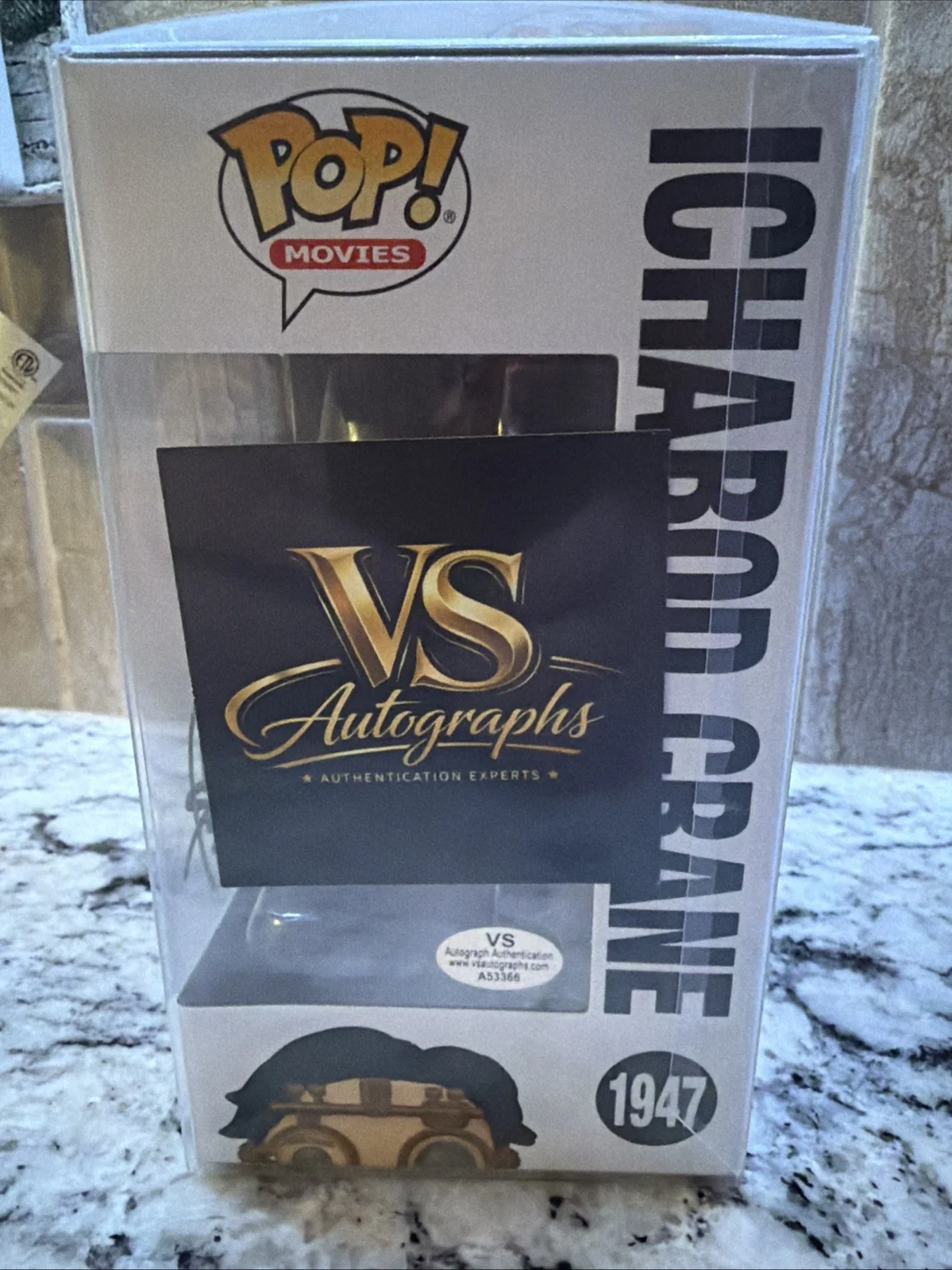 Johnny Depp — Johnny Depp Hand Signed Ichabod Crane Sleepy Hollow Funko Pop 1947 W/ COA, изображение 4