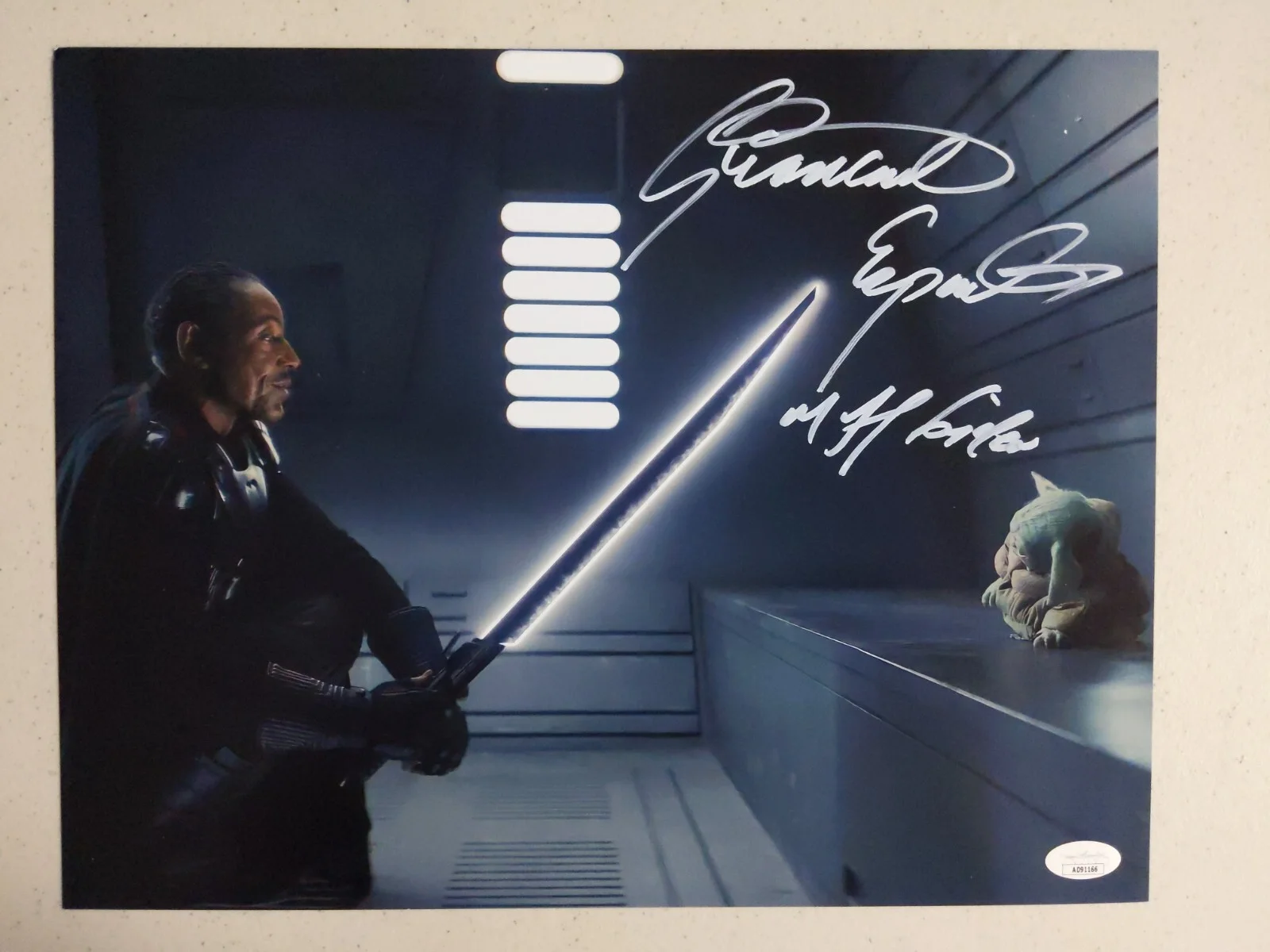 Giancarlo Esposito — Giancarlo ESPOSITO The Mandalorian Signed 11x14 PHOTO Moff Gideon JSA BAS COA