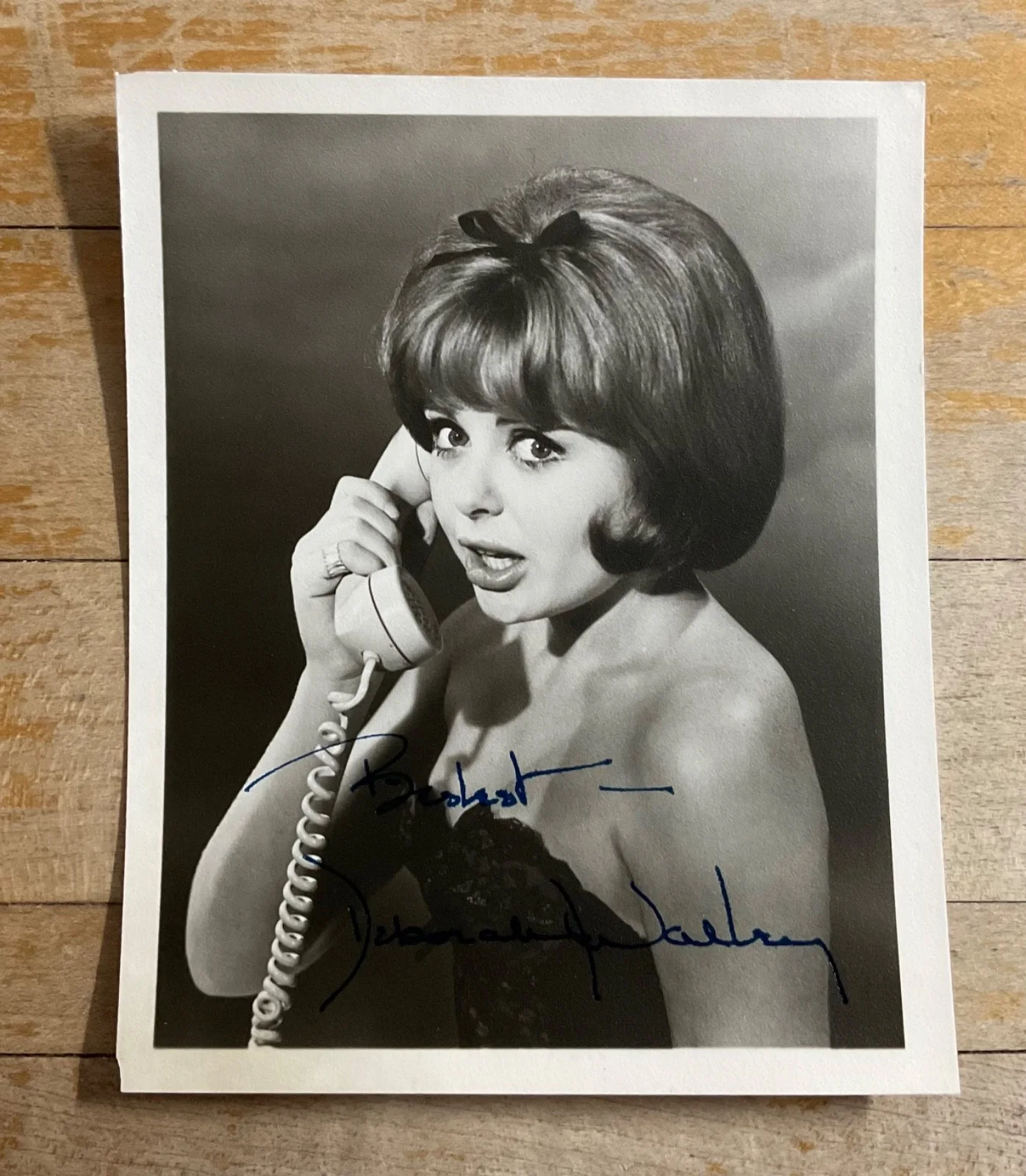 VINTAGE = DEBORAH WALLEY=HAND SIGNED AUTOGRAPHED B&W 5X7 ORIGINAL PHOTOGRAPH, изображение 3