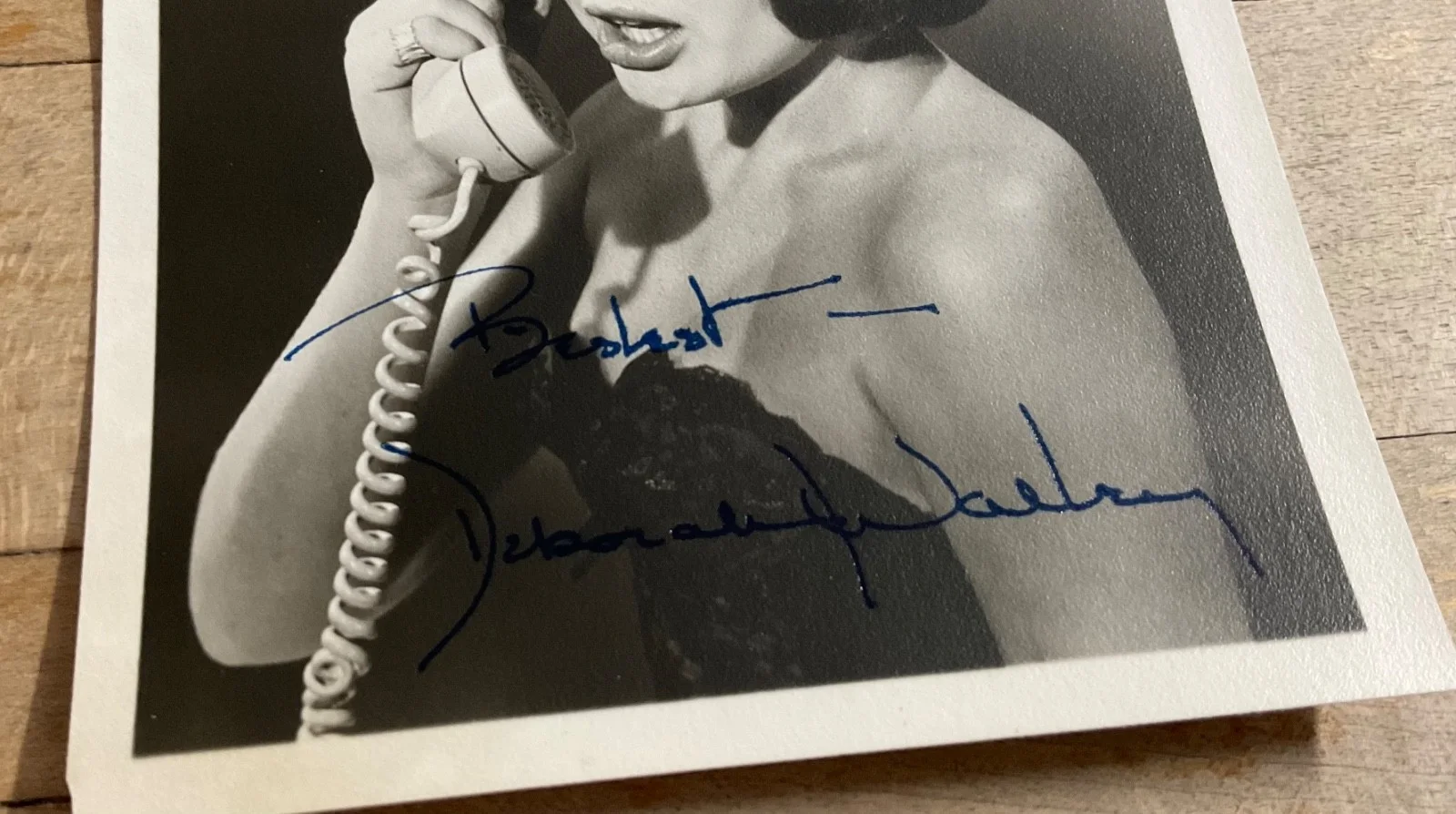 VINTAGE = DEBORAH WALLEY=HAND SIGNED AUTOGRAPHED B&W 5X7 ORIGINAL PHOTOGRAPH, изображение 4