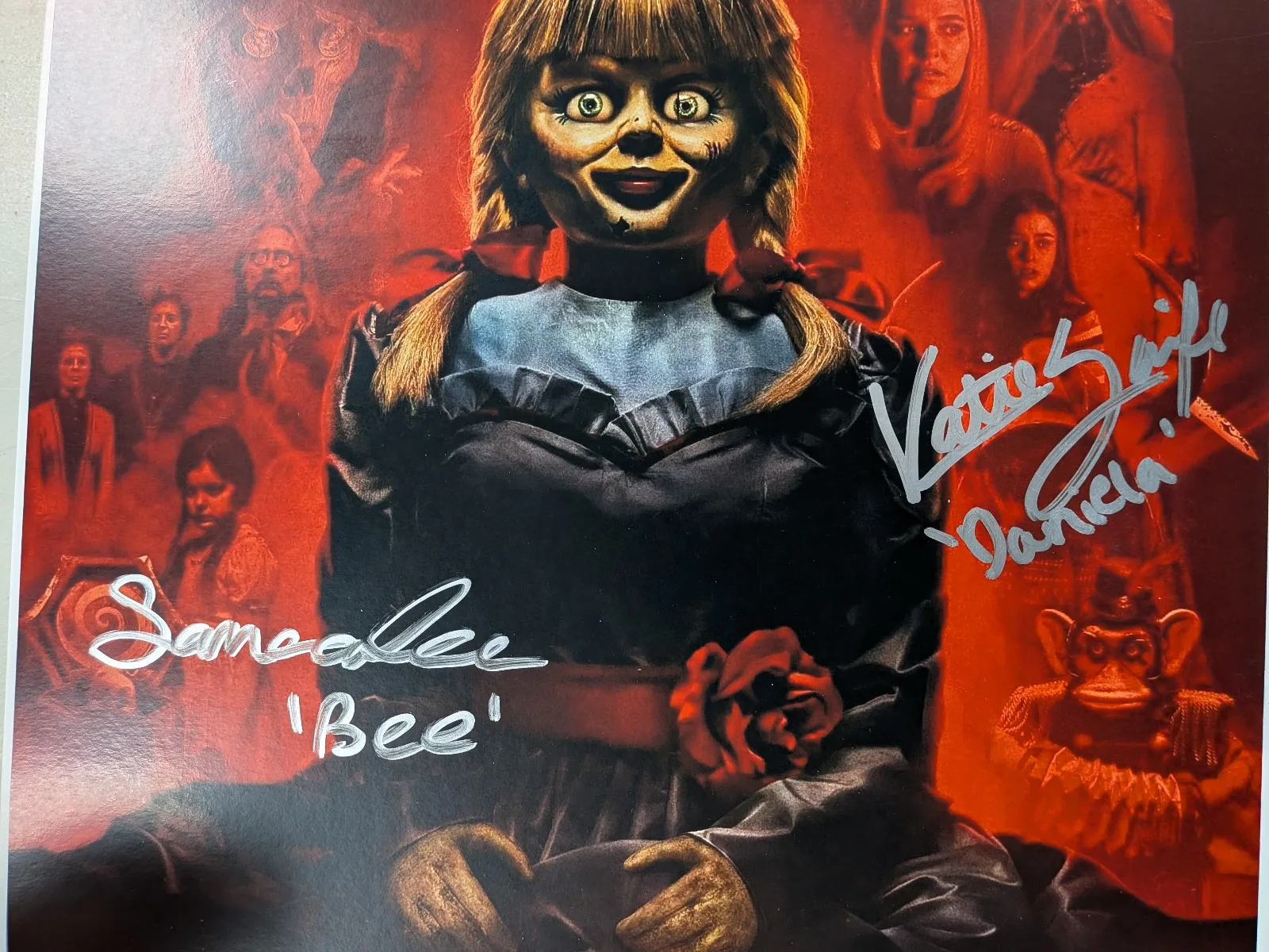 SAMARA LEE - KATIE SARIFE 2X Signed 11x17 Photo Poster Annabelle JSA COA, image 2