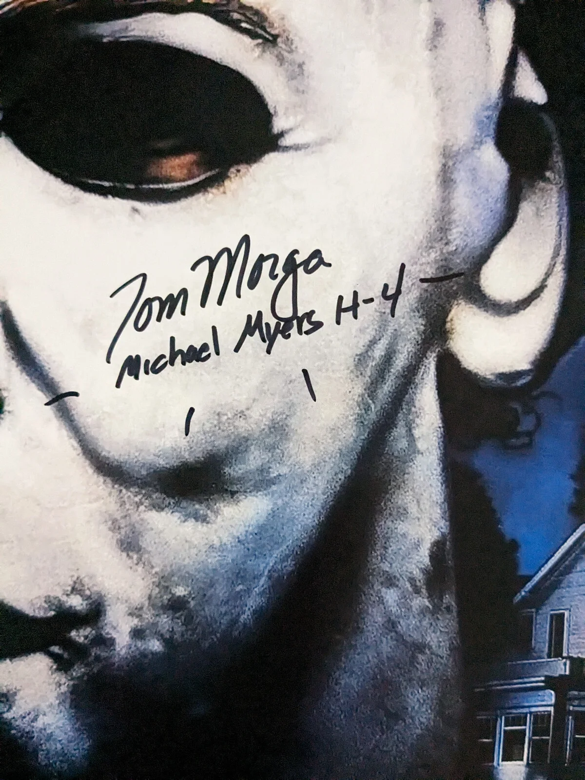 multi signed — Danielle HARRIS Tom MORGA 2x Signed Halloween 11x17 POSTER PHOTO JSA COA, изображение 3
