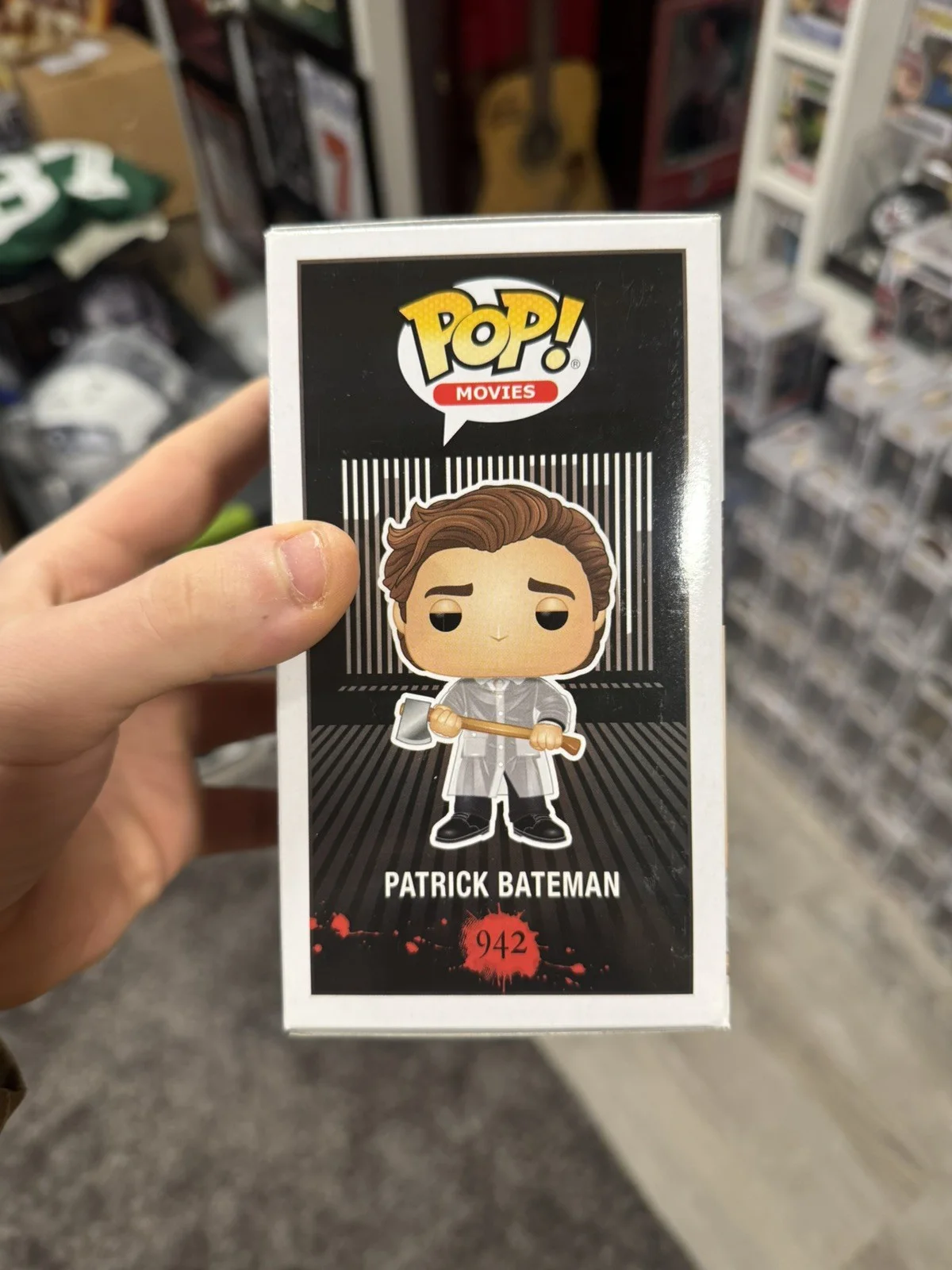 Christian Bale — Christian Bale Signed Funko Pop 942 Patrick Bateman American Psycho Chase Becket, изображение 3