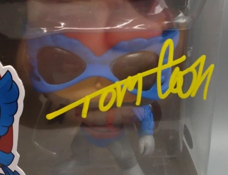 TOM COOK — Tom Cook Signed Autographed Funko Pop Stratos #567 COA 33102836 AUTO, изображение 2