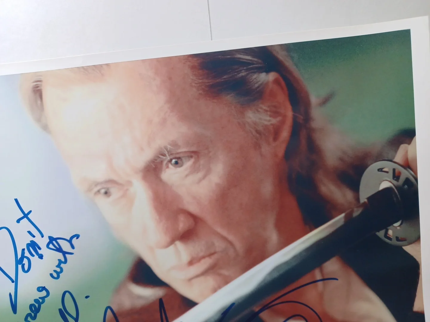 David Carradine Autographed Color Photo From "Kill Bill" RRP 551, image 3