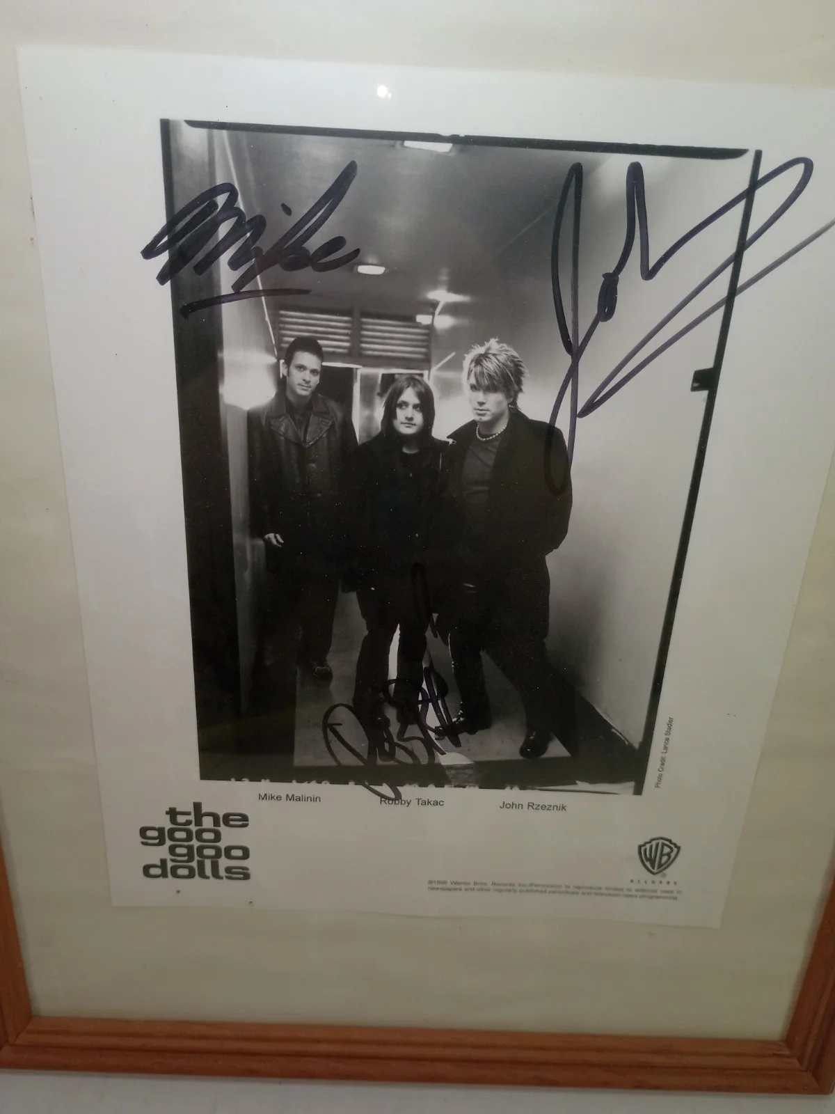 1999 Goo Goo Dolls Band Signed Framed Photo, изображение 2