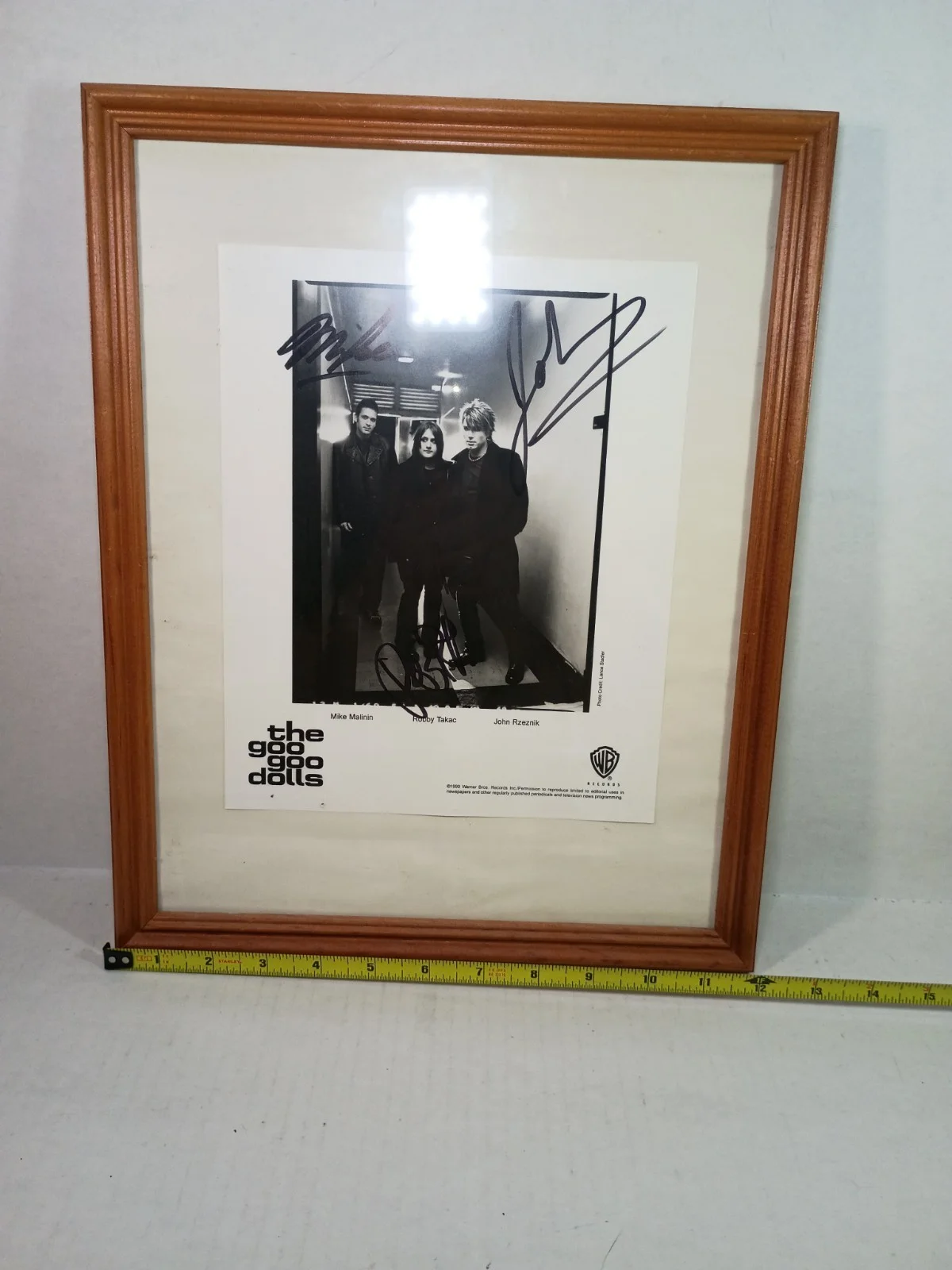 1999 Goo Goo Dolls Band Signed Framed Photo, изображение 5