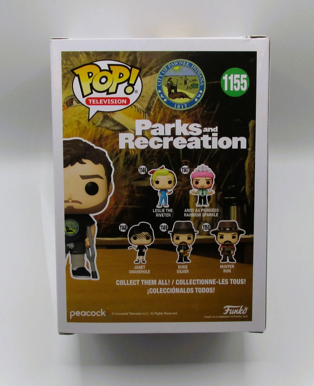 Andy Dwyer (Chris Pratt) Signed Funko In Case With COA (A52016) (Parks & Rec), image 5