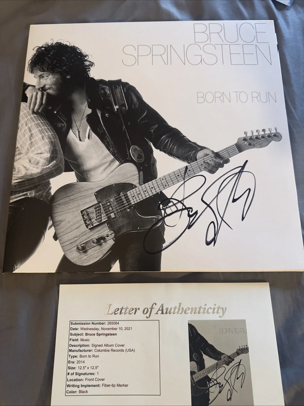 Bruce Springsteen Signed Born To Run Vinyl JSA LOA Album Autograph The Boss, image 2