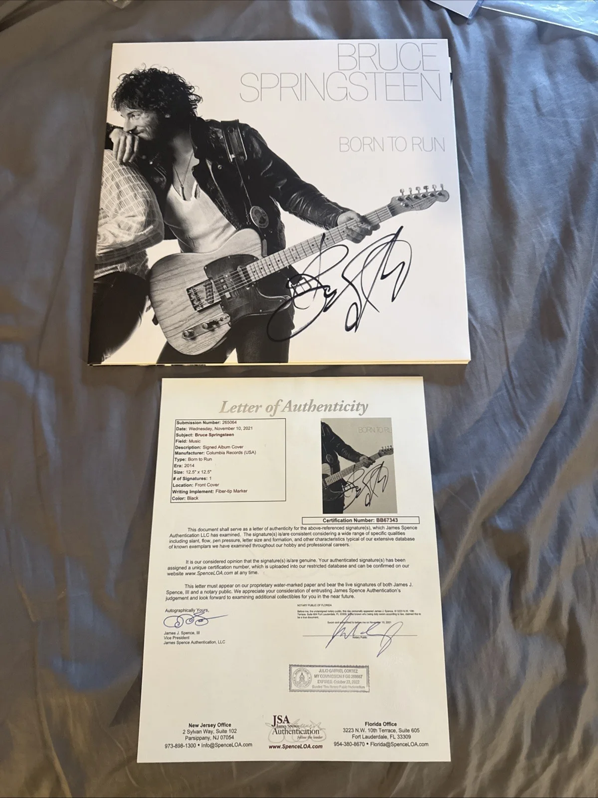 Bruce Springsteen Signed Born To Run Vinyl JSA LOA Album Autograph The Boss, image 4