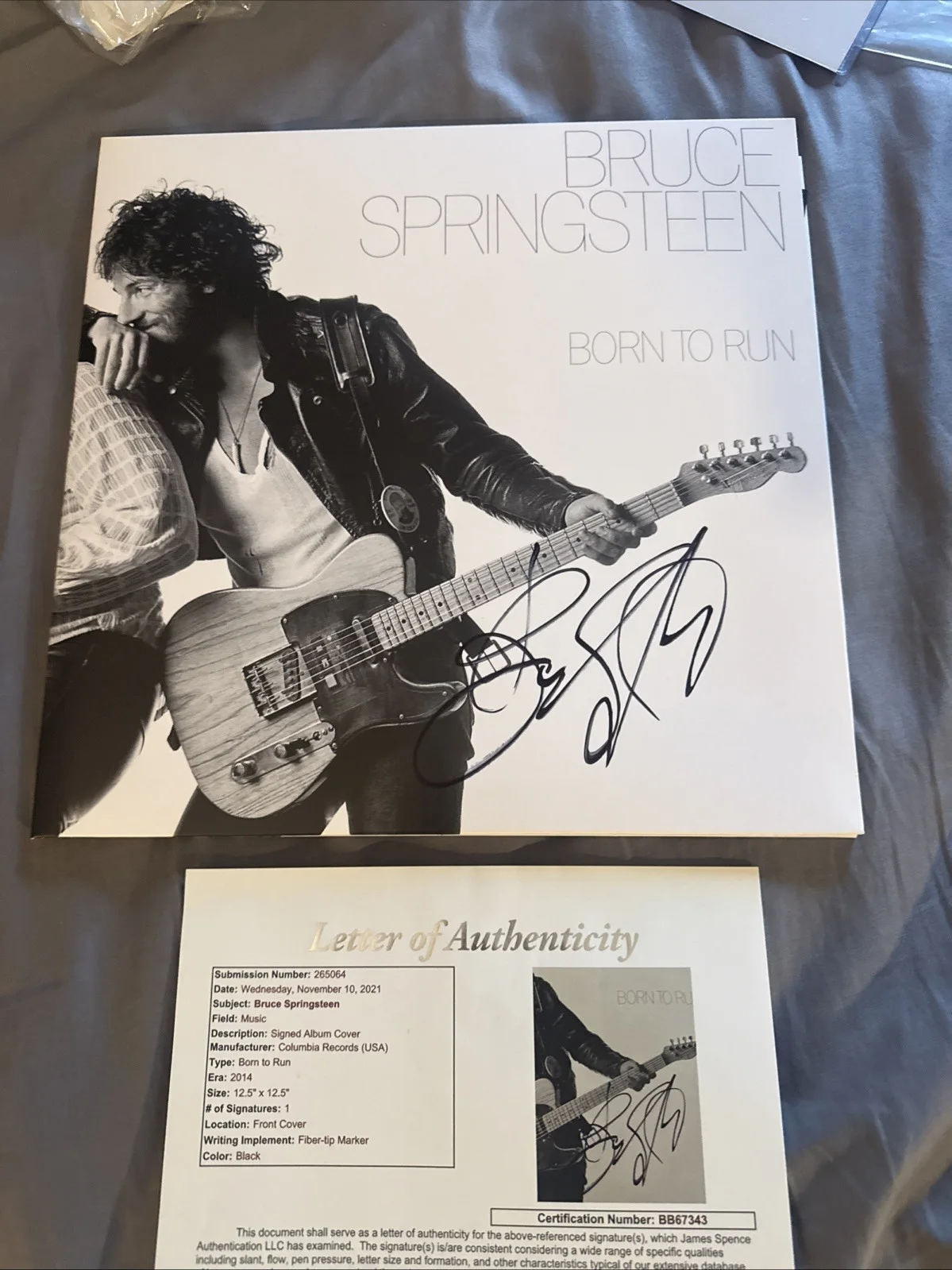 Bruce Springsteen Signed Born To Run Vinyl JSA LOA Album Autograph The Boss, image 5