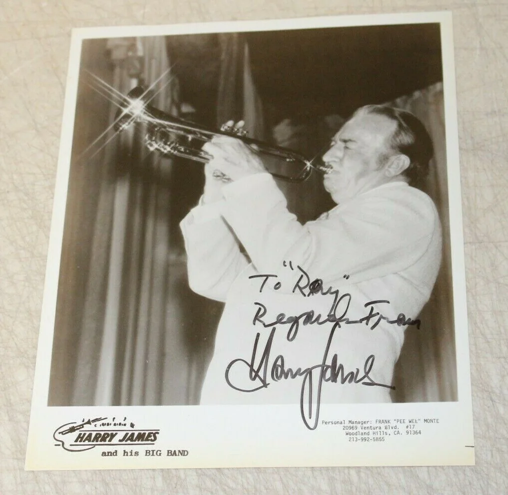 Harry James — Harry James Photo 8 x 10 Signed Autograph, image 2