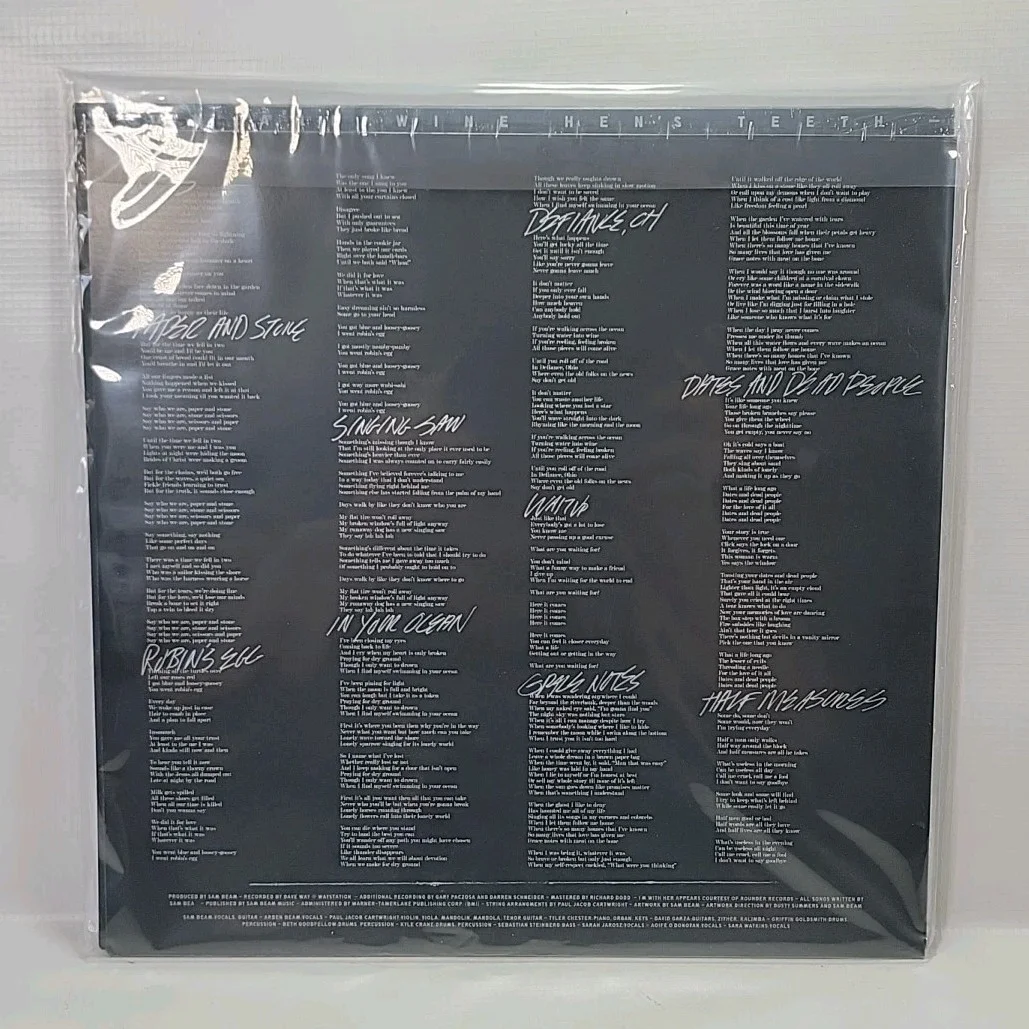 ✍️SIGNED Iron and Wine Hen’s Teeth AUTOGRAPHED Marble Vinyl LP 2026 Sam Beam 🆕, image 4